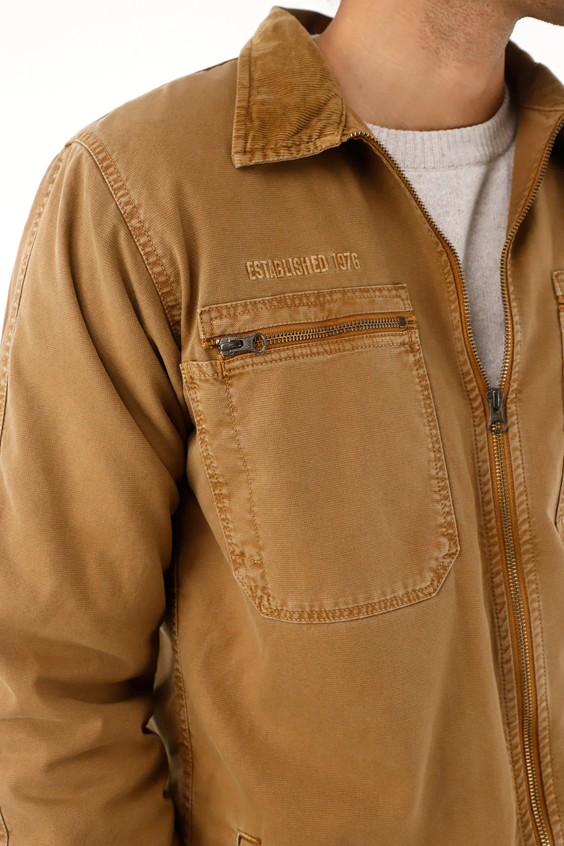 Men's jacket with front pockets - Image 3