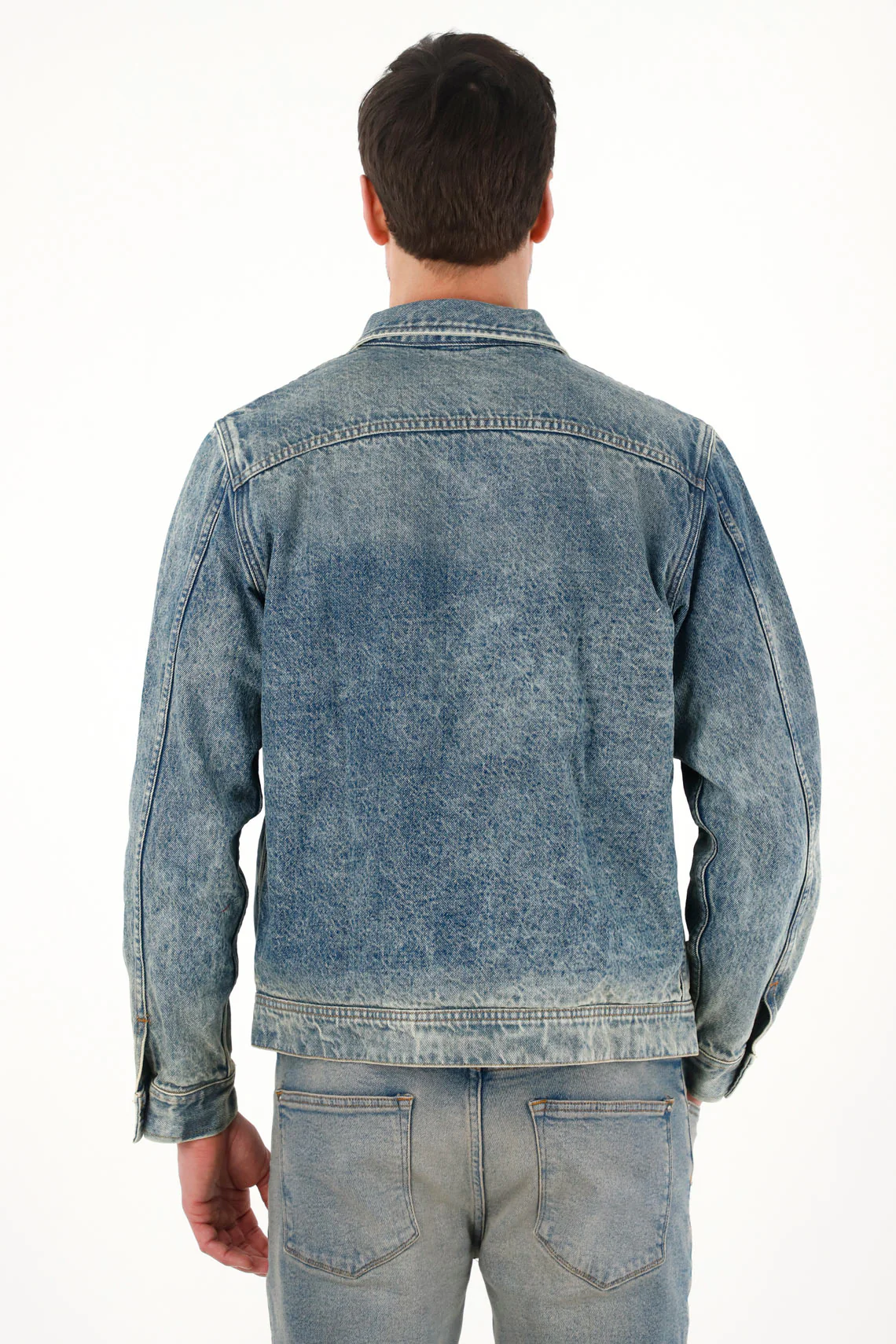 Men's Denim Jacket with Pocket Flaps - Image 4