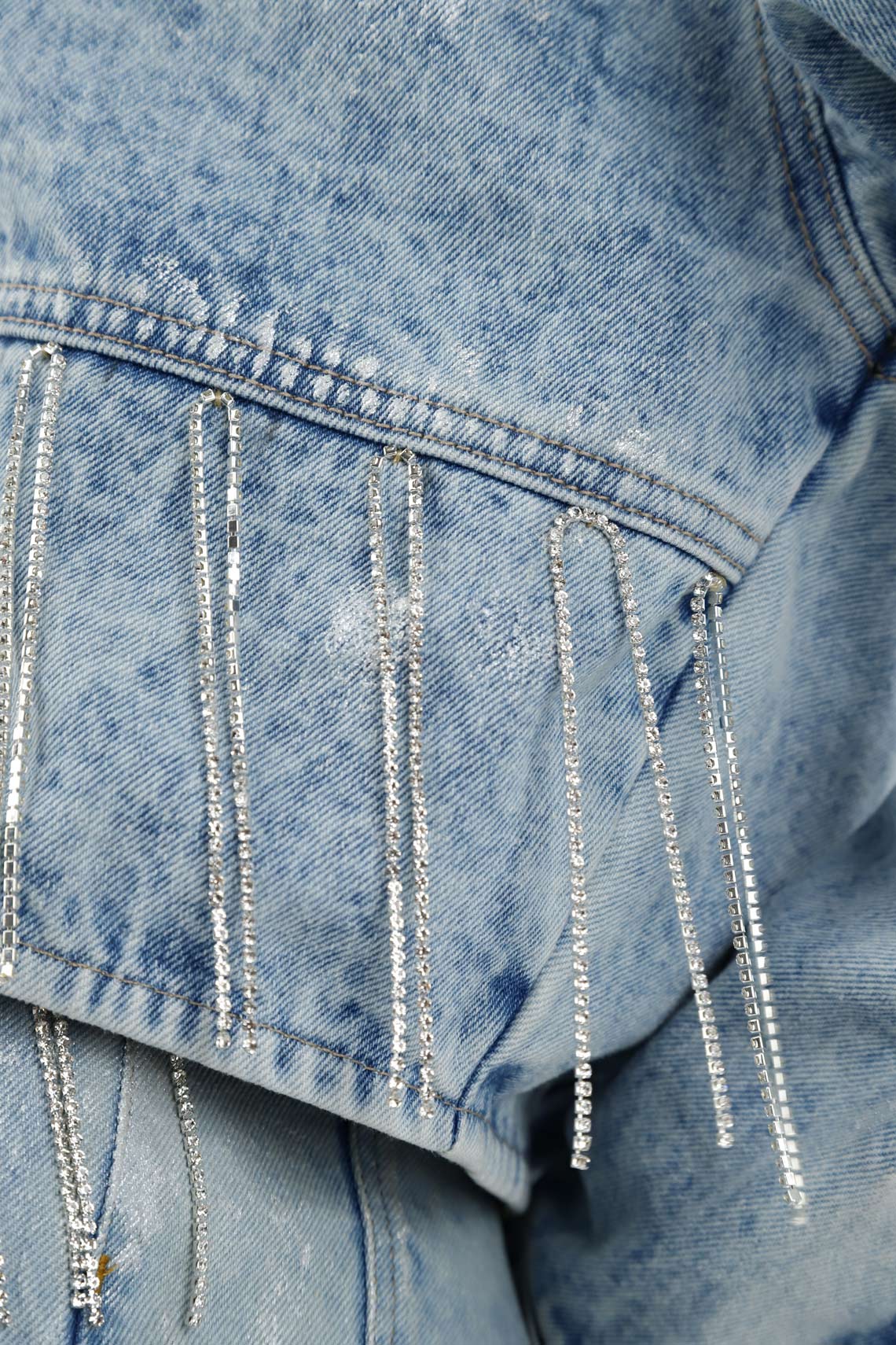 Women's Blue Denim Jacket - Image 3