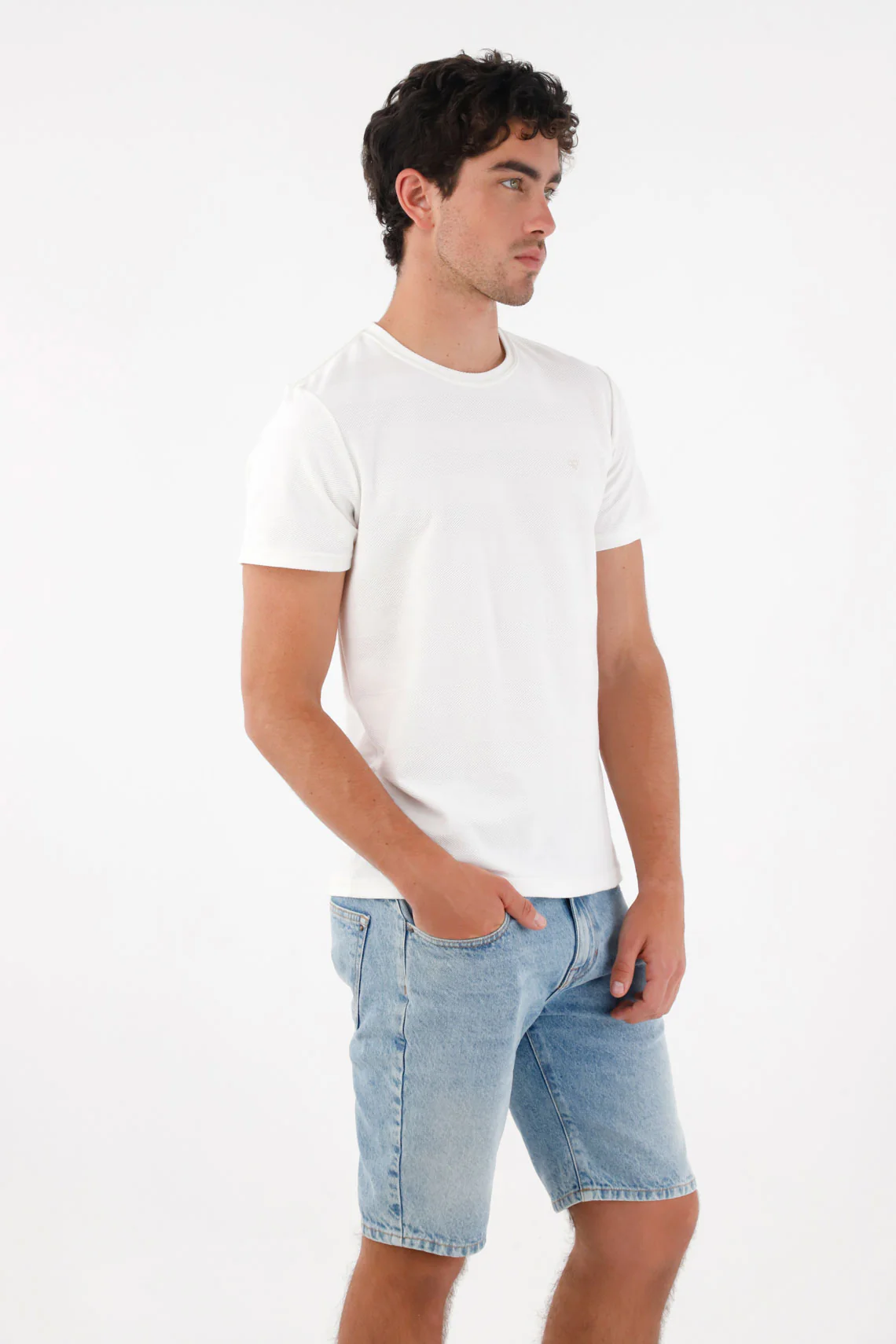 Nudy Bermuda in Light Blue Denim for Men