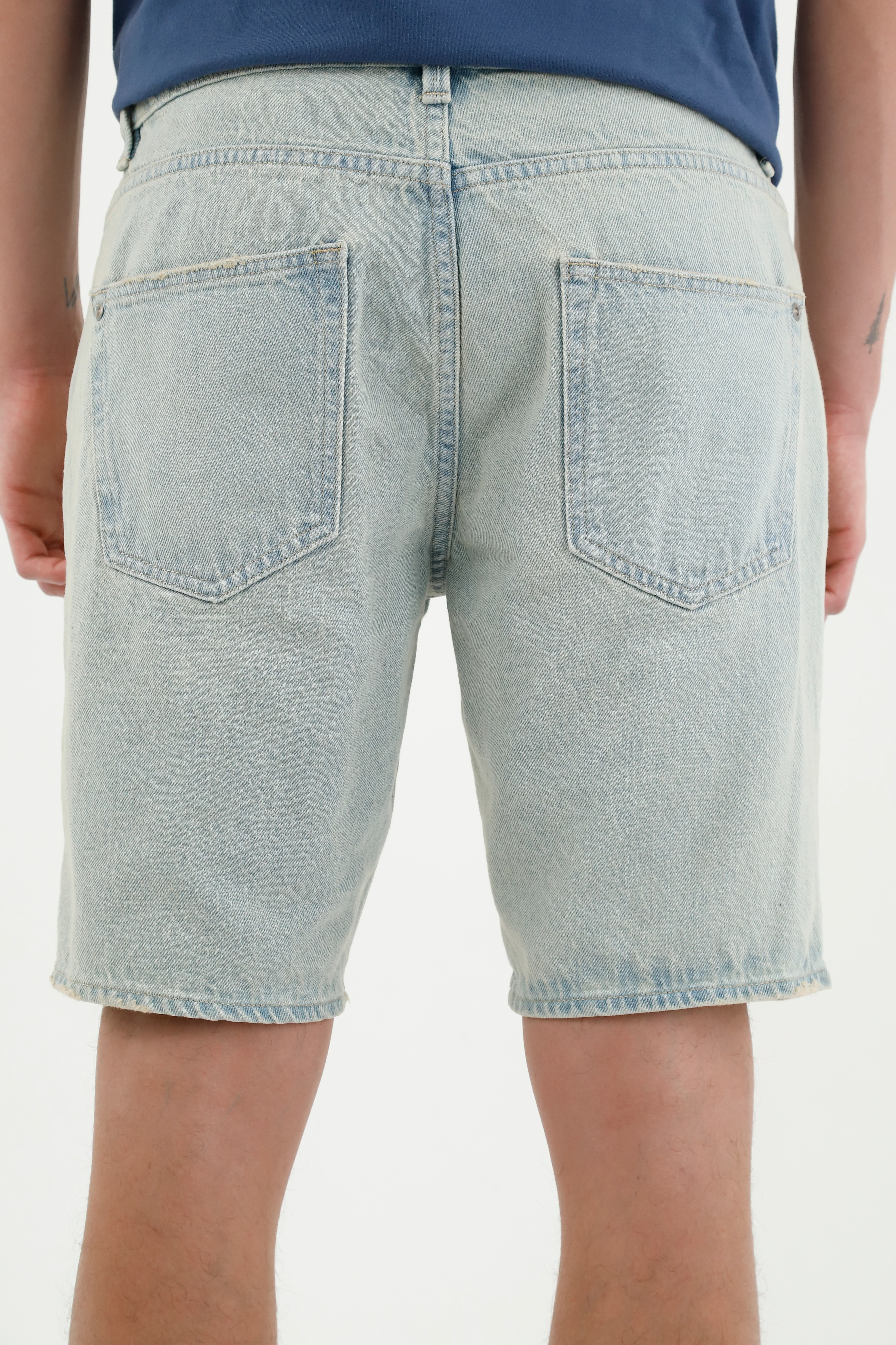 Nudy Blue Bermuda Shorts for Men - Image 4