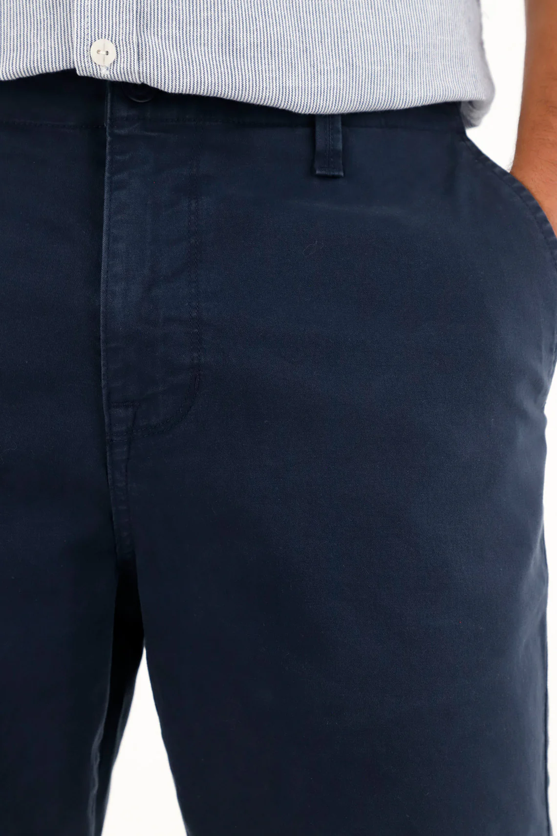 Blue Chino Style Bermuda Shorts for Men - Image 3