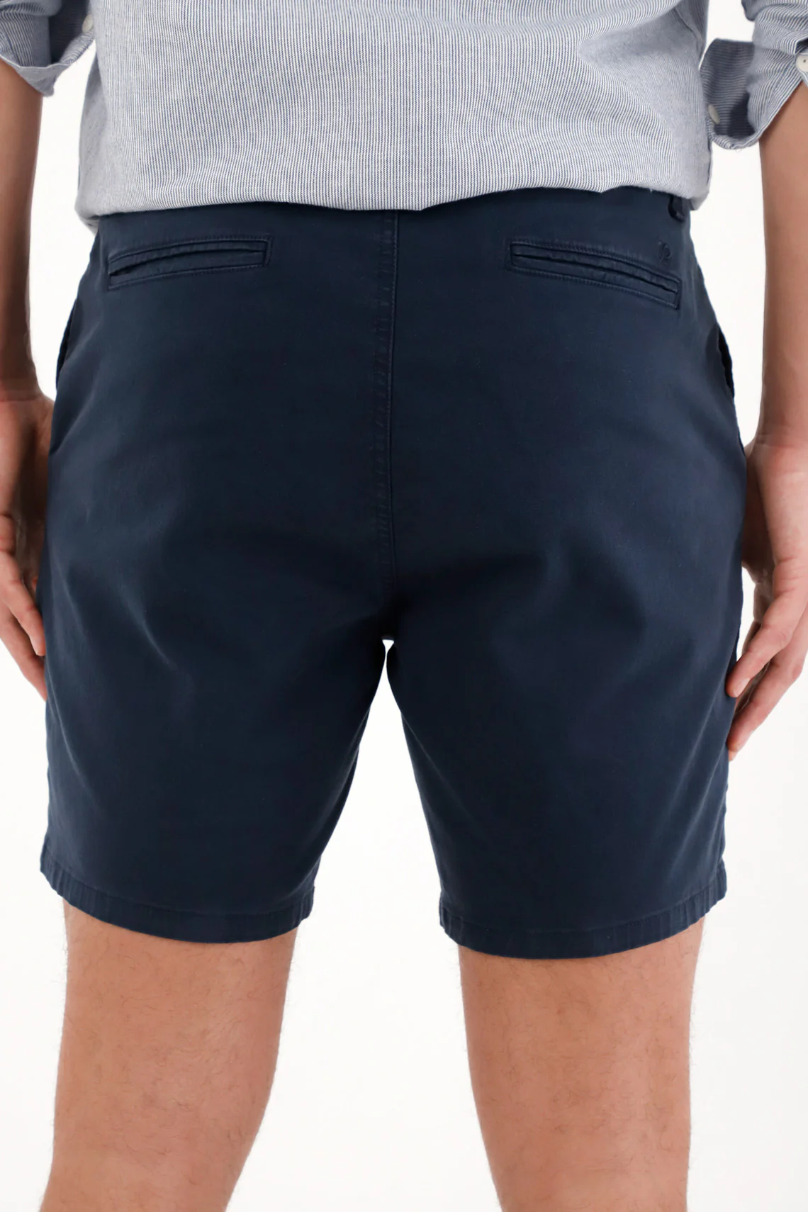 Blue Chino Style Bermuda Shorts for Men - Image 4