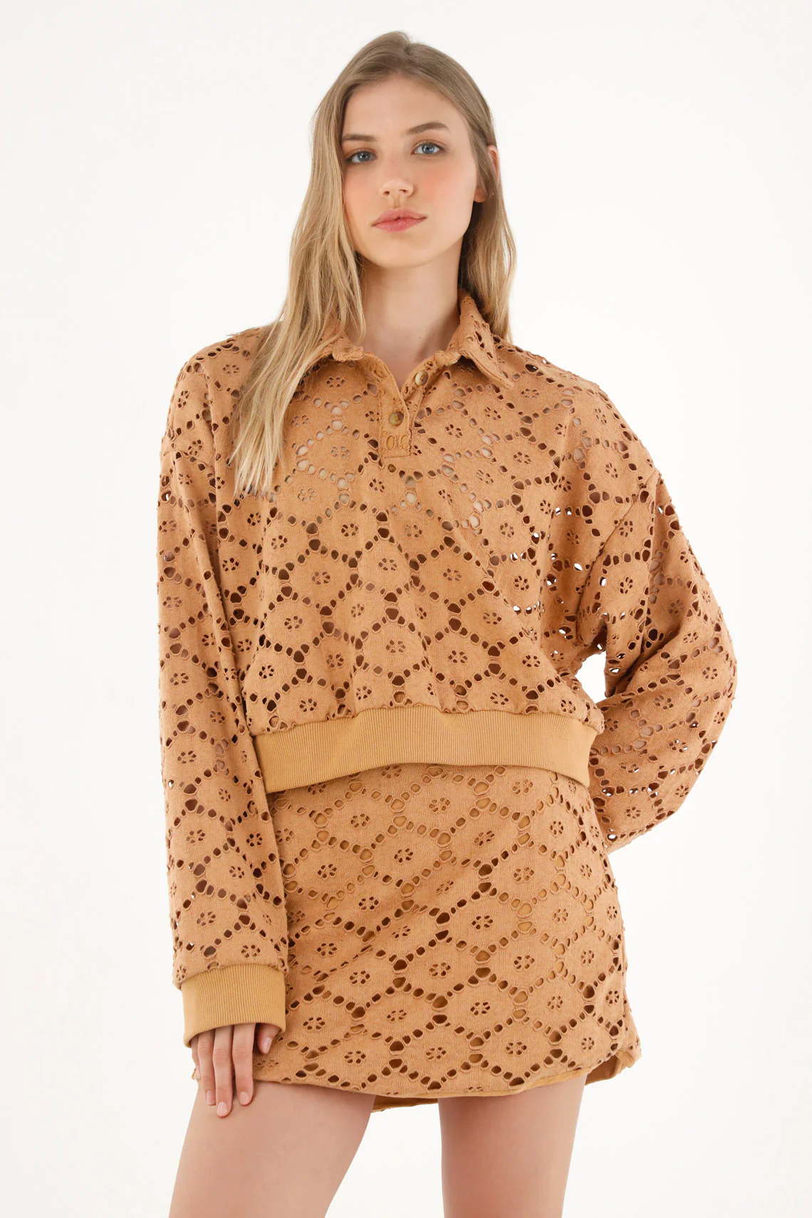 Women's Brown Knit Pullover