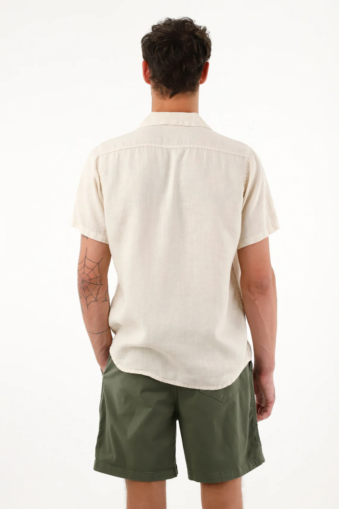 Men's Short Sleeve Shirt in 100% Linen - Image 4