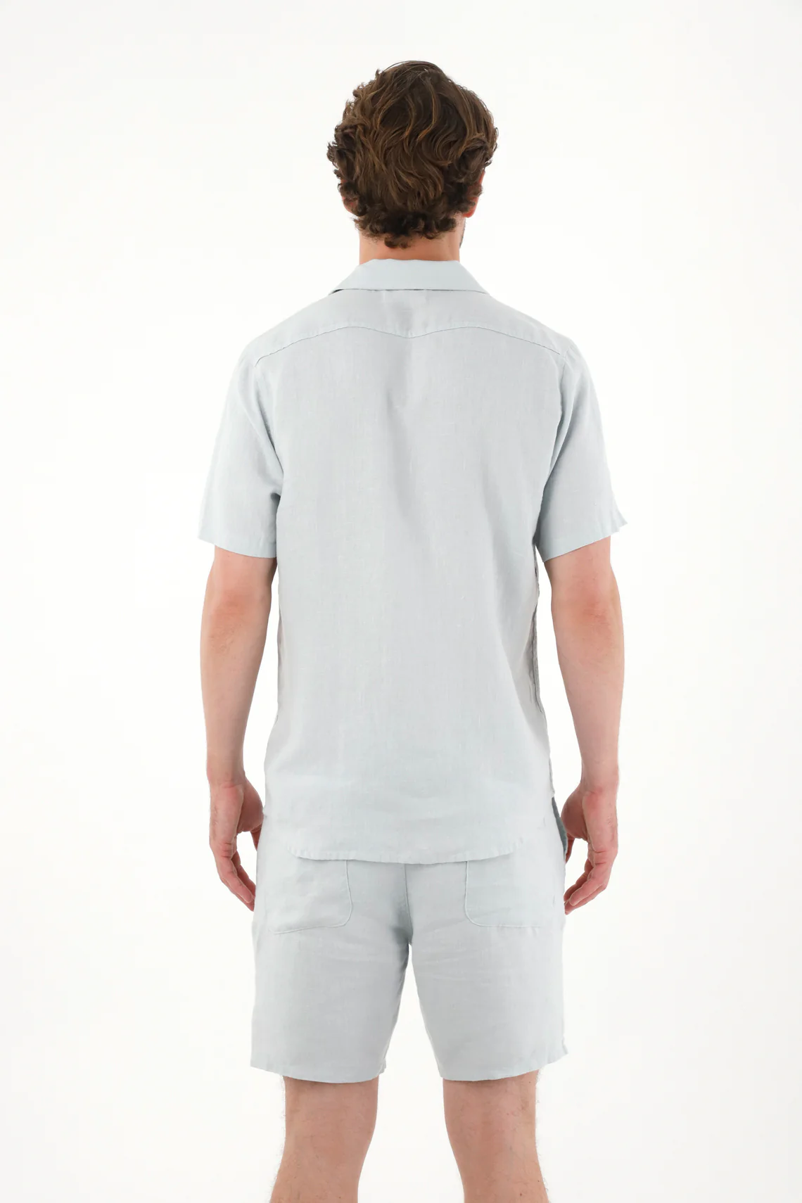 Men's Bowling Shirt with Beach Print - Image 4