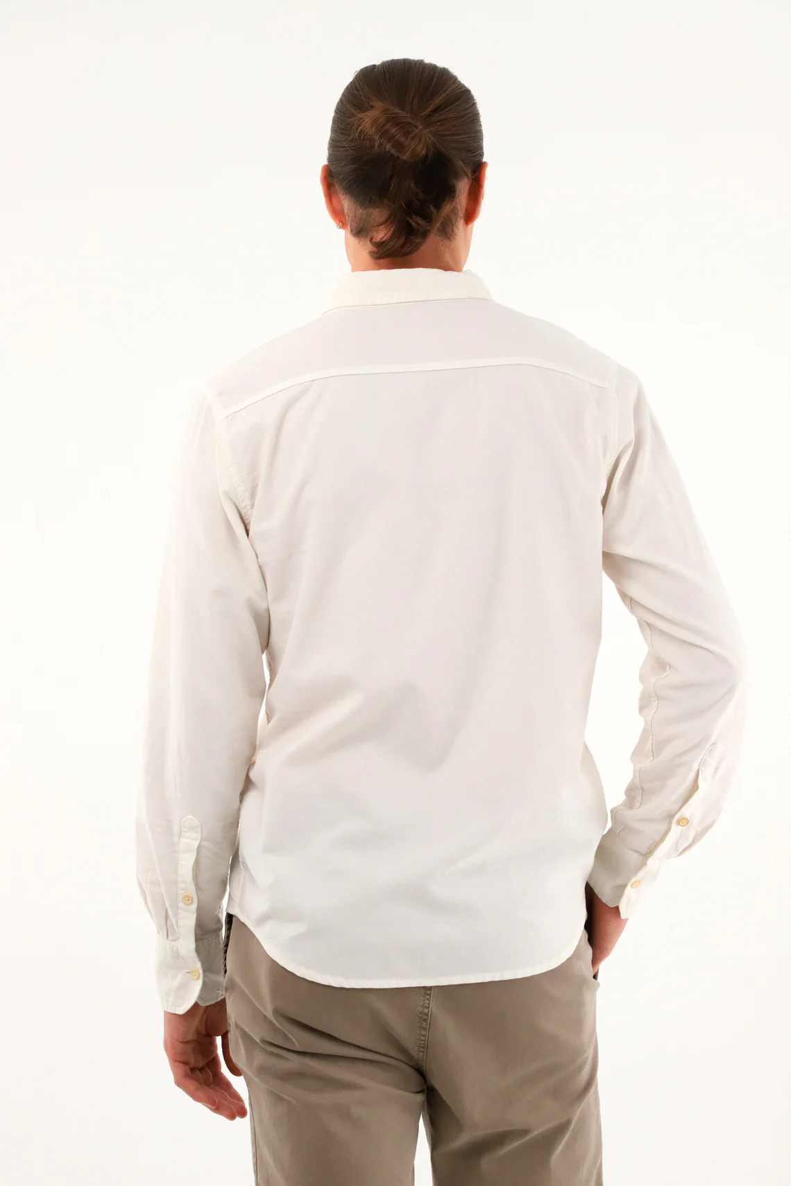 Men's Cream Shirt with Front Pockets - Image 5