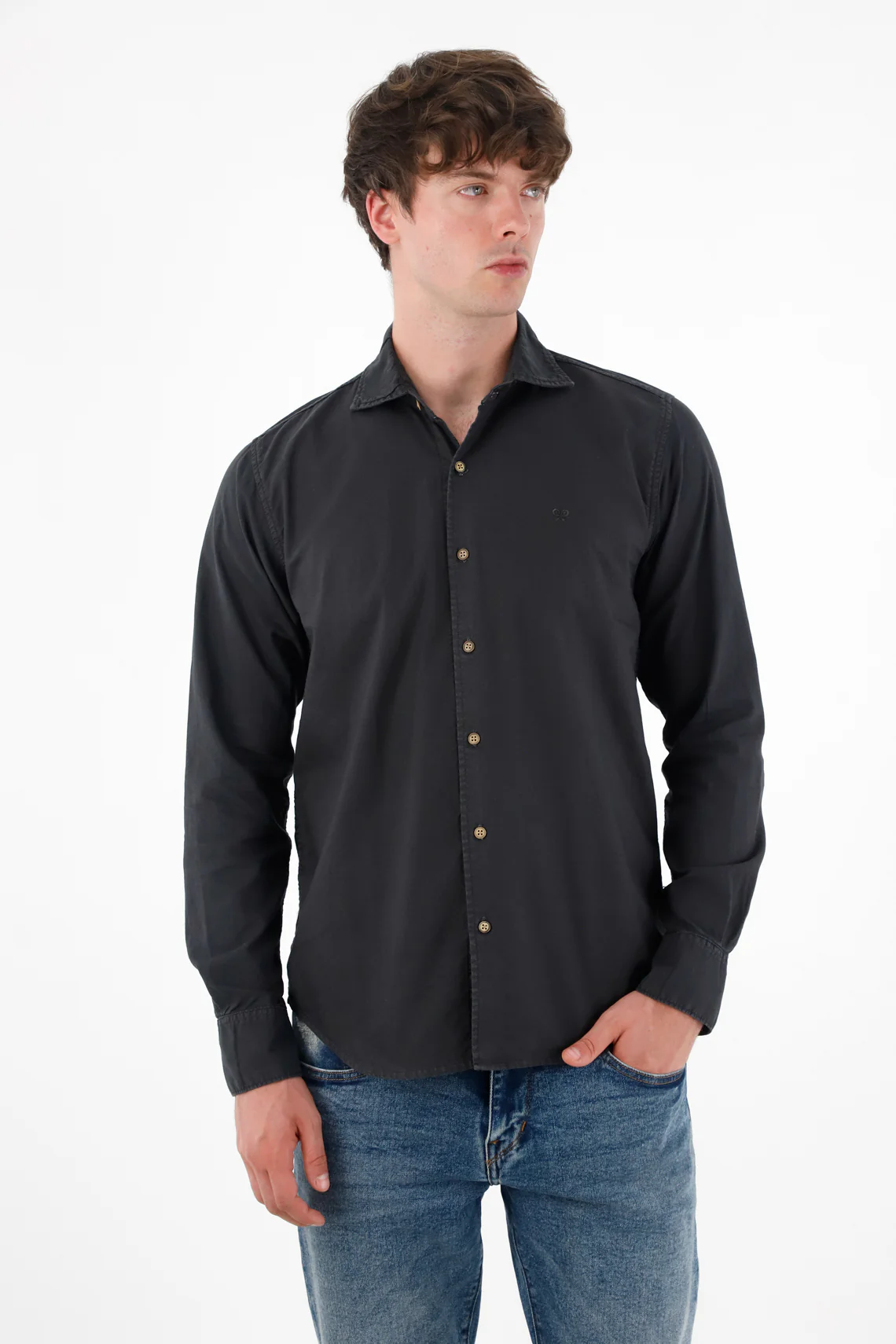 Black Long Sleeve Shirt for Men
