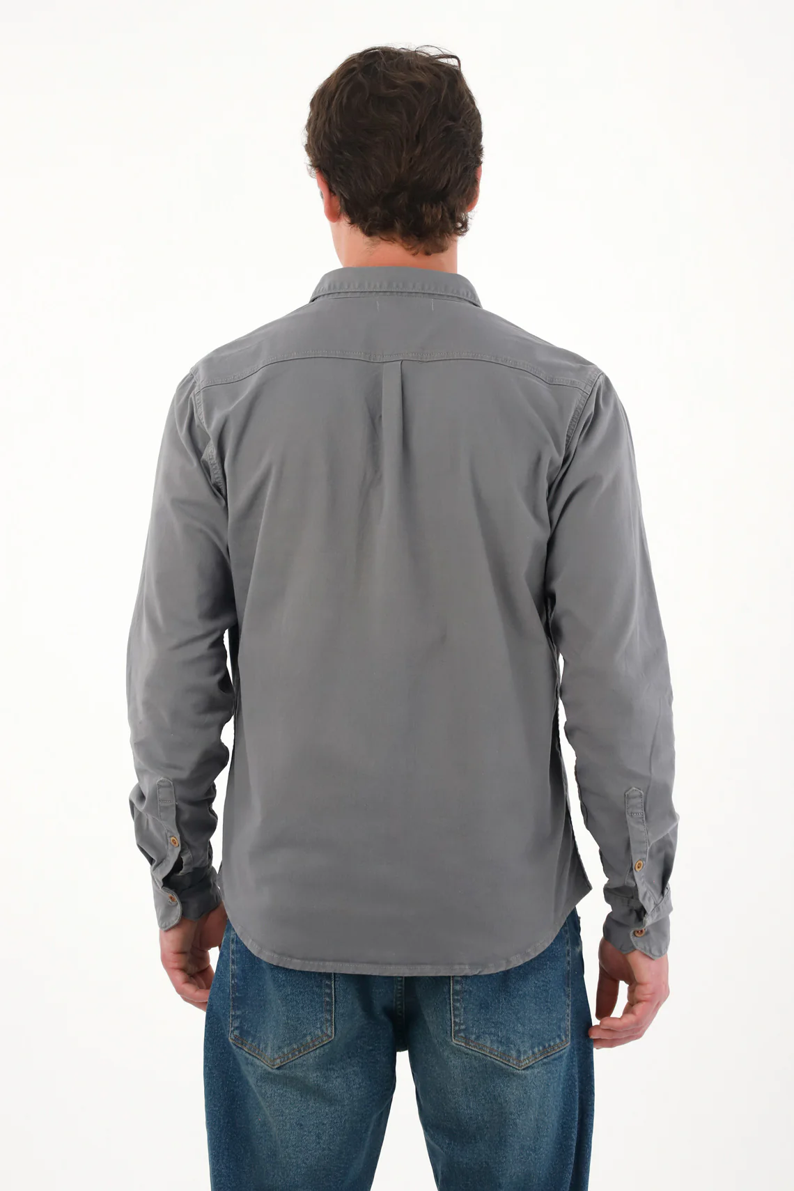 Gray Pocket Shirt for Men - Image 4