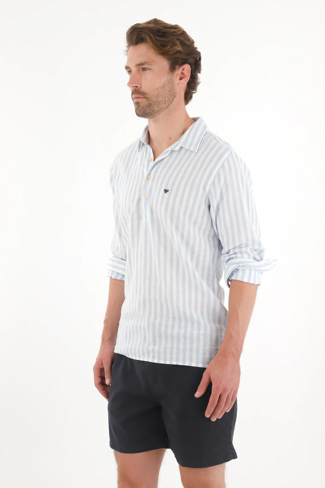 Men's Long Sleeve Striped Shirt