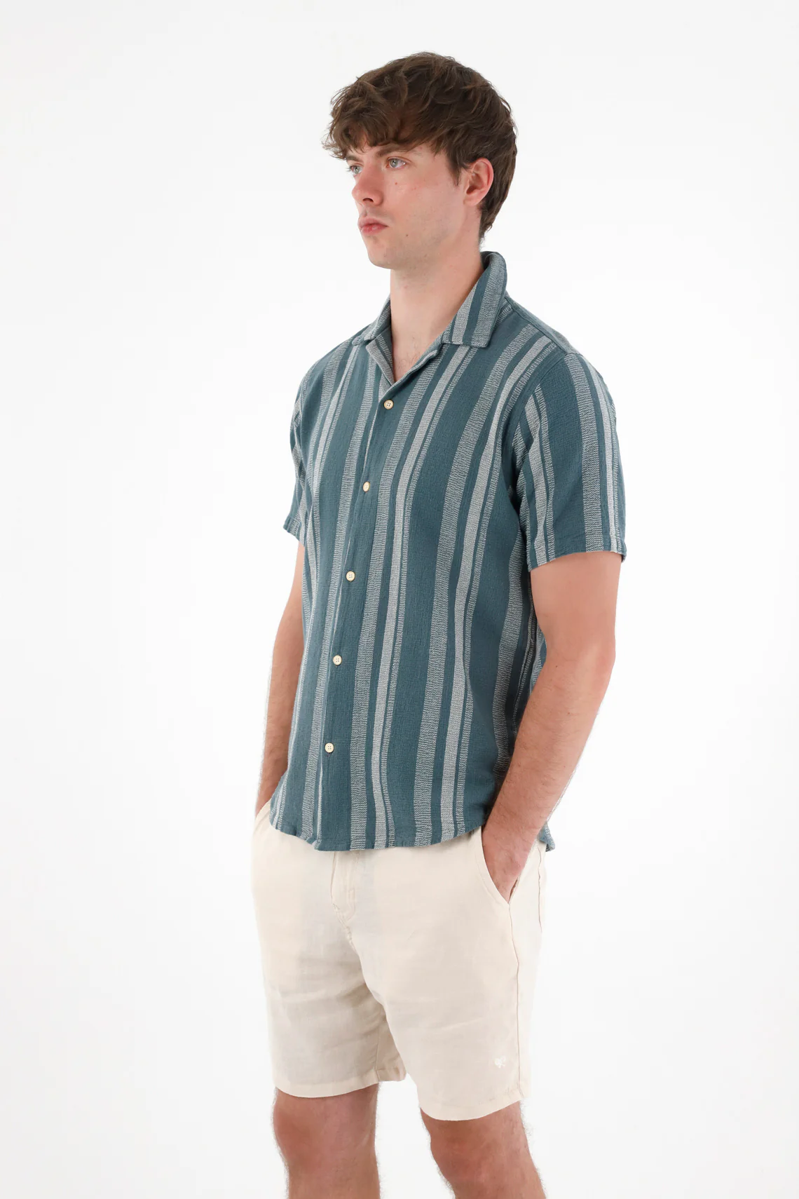 Striped Bowling Shirt for Men