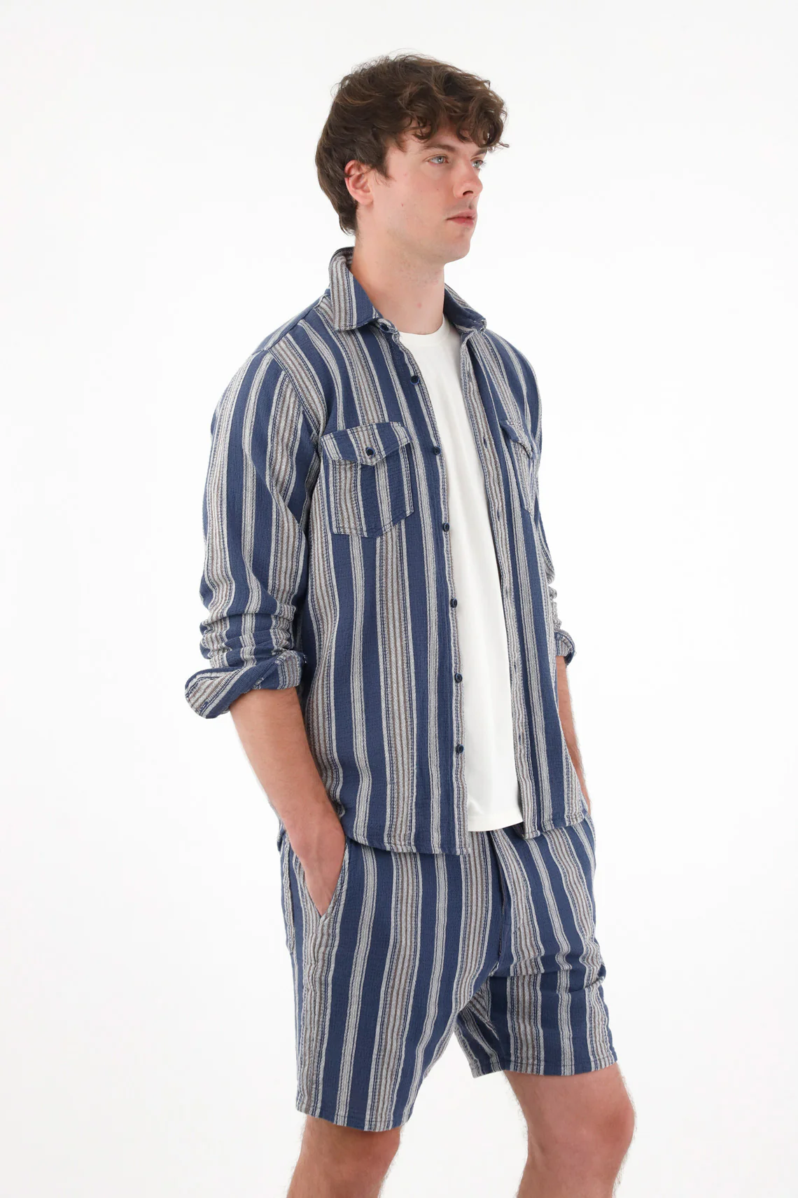 Striped Long Sleeve Shirt for Men