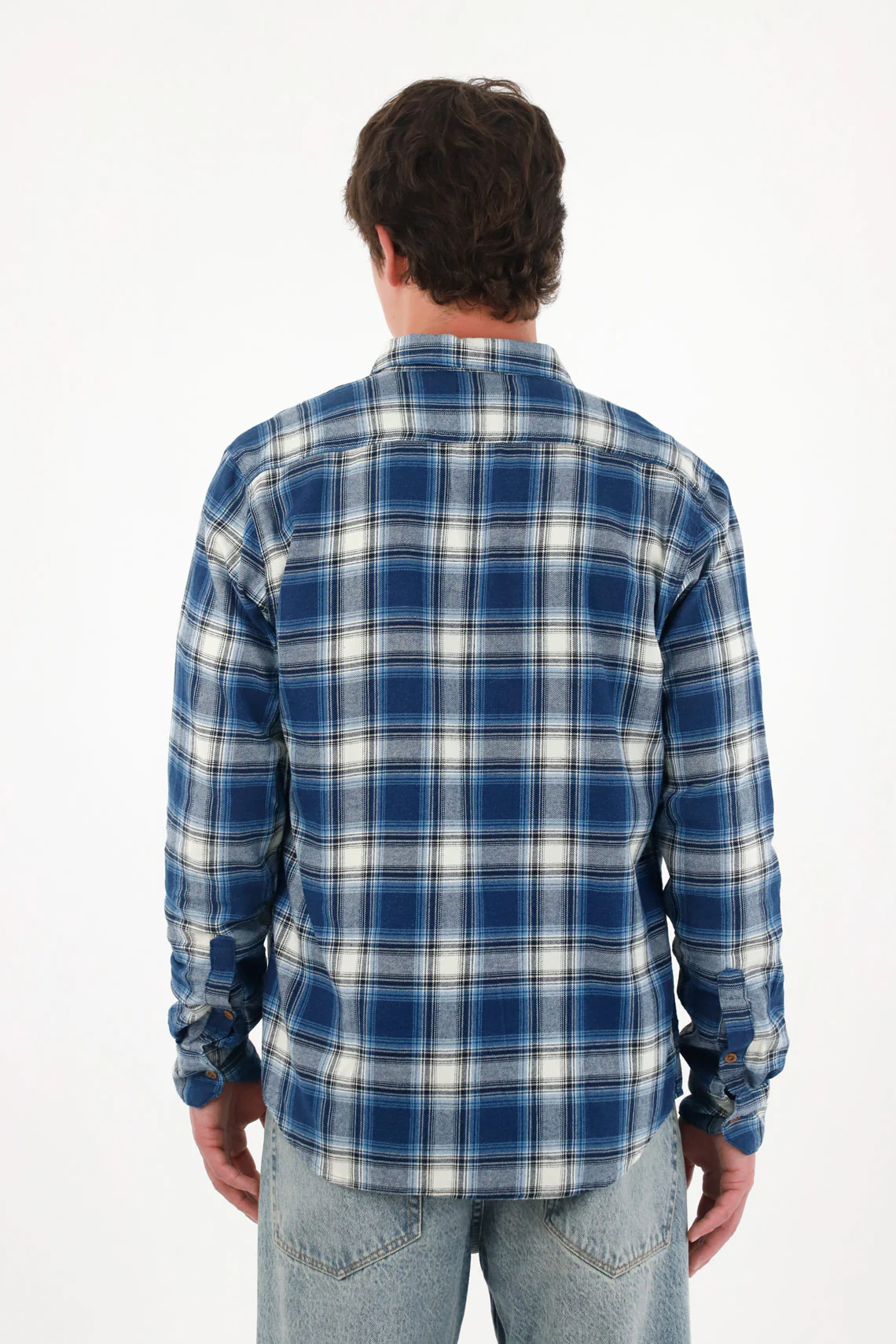 Men's Long Sleeve Plaid Shirt - Image 4