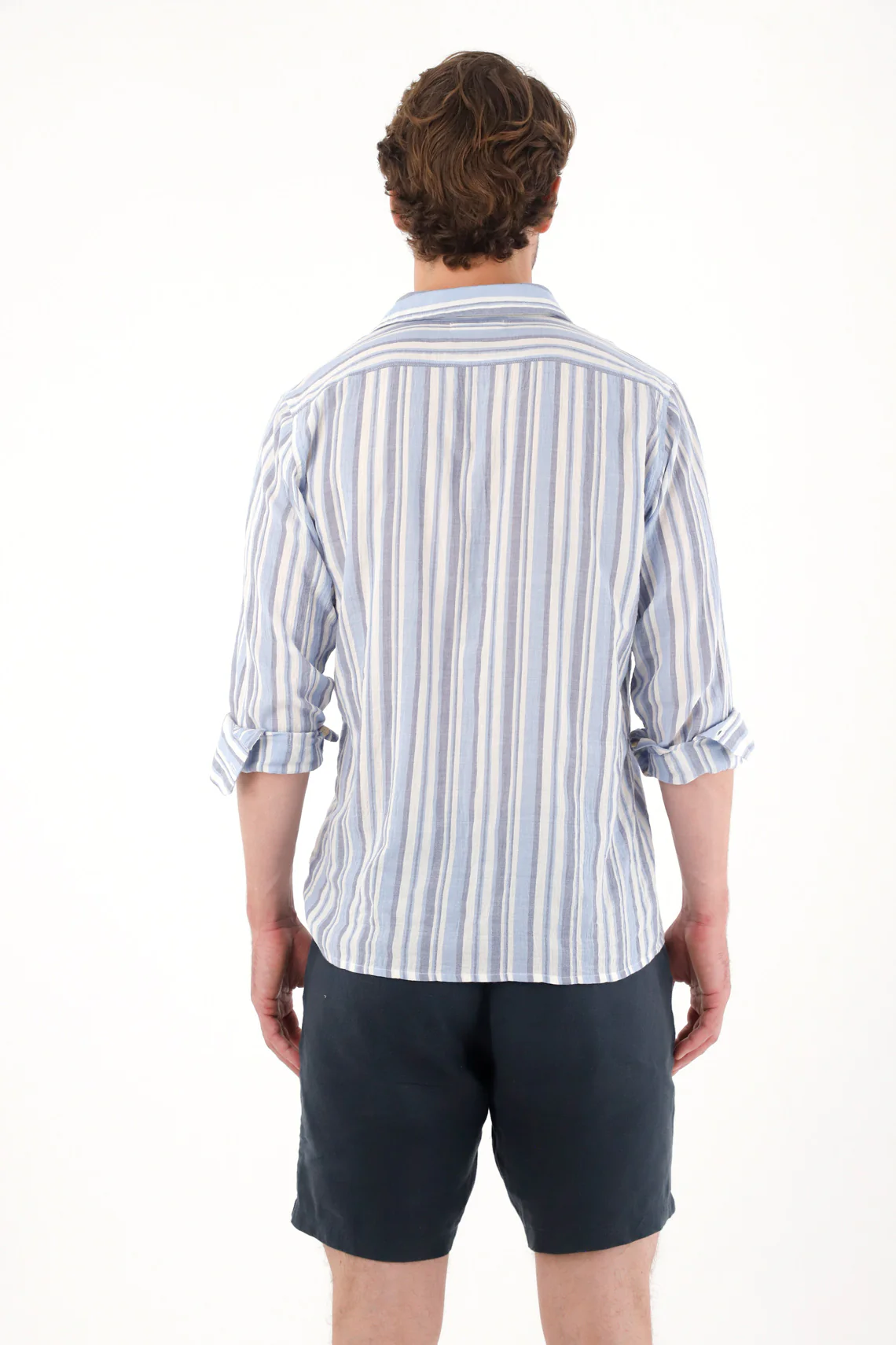 Stylish Striped Long Sleeve Shirt for Men - Image 4
