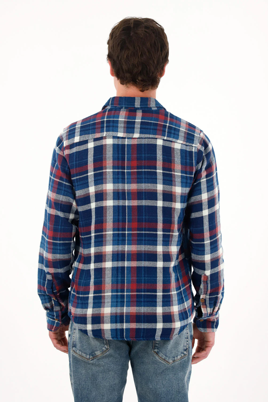 Multicolor Checkered Long Sleeve Shirt for Men - Image 4