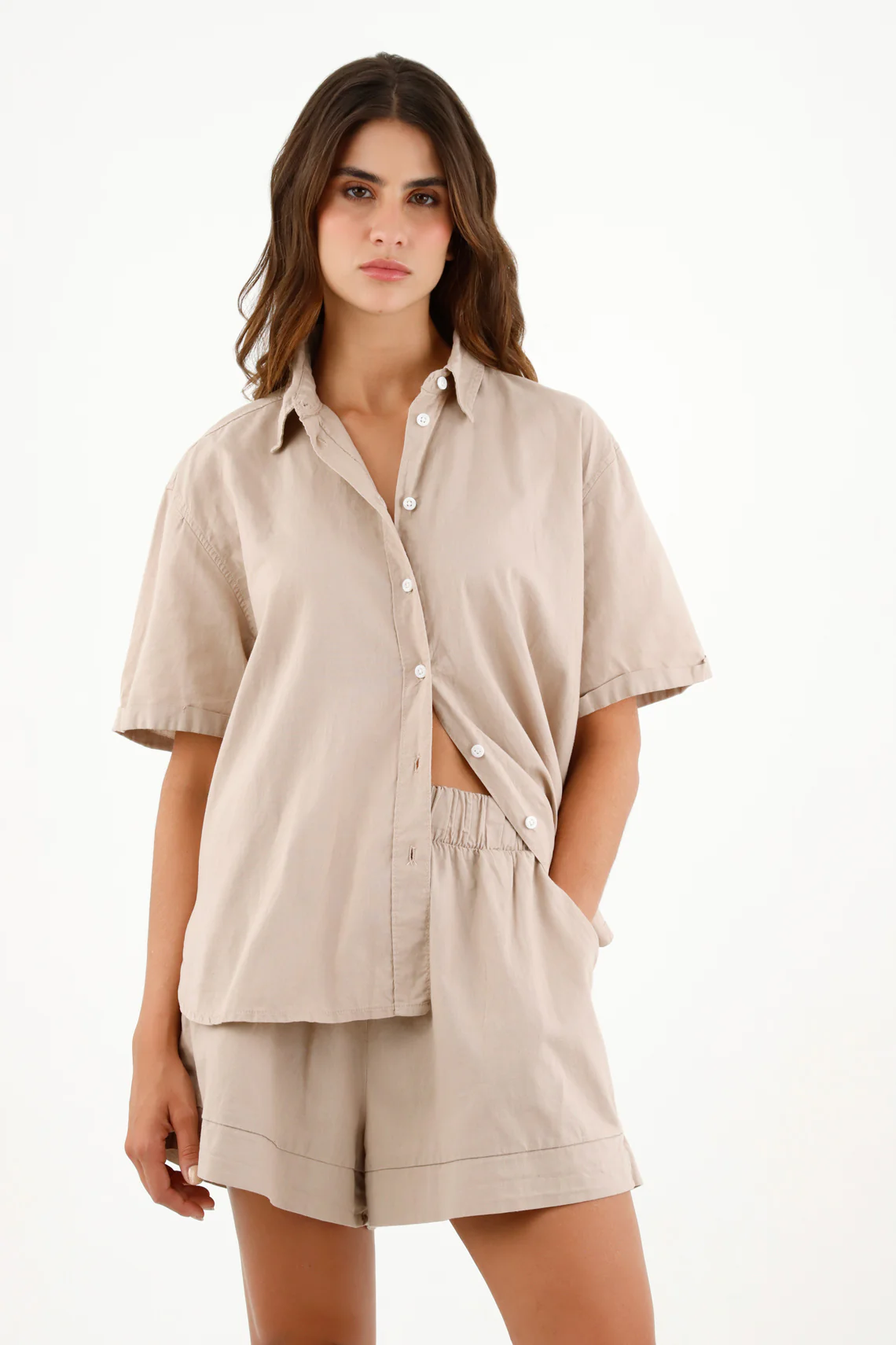 Women's Brown Classic Shirt - Image 2