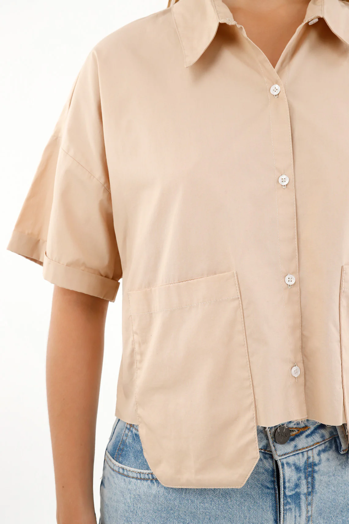 Women's Brown Crop Top - Image 3