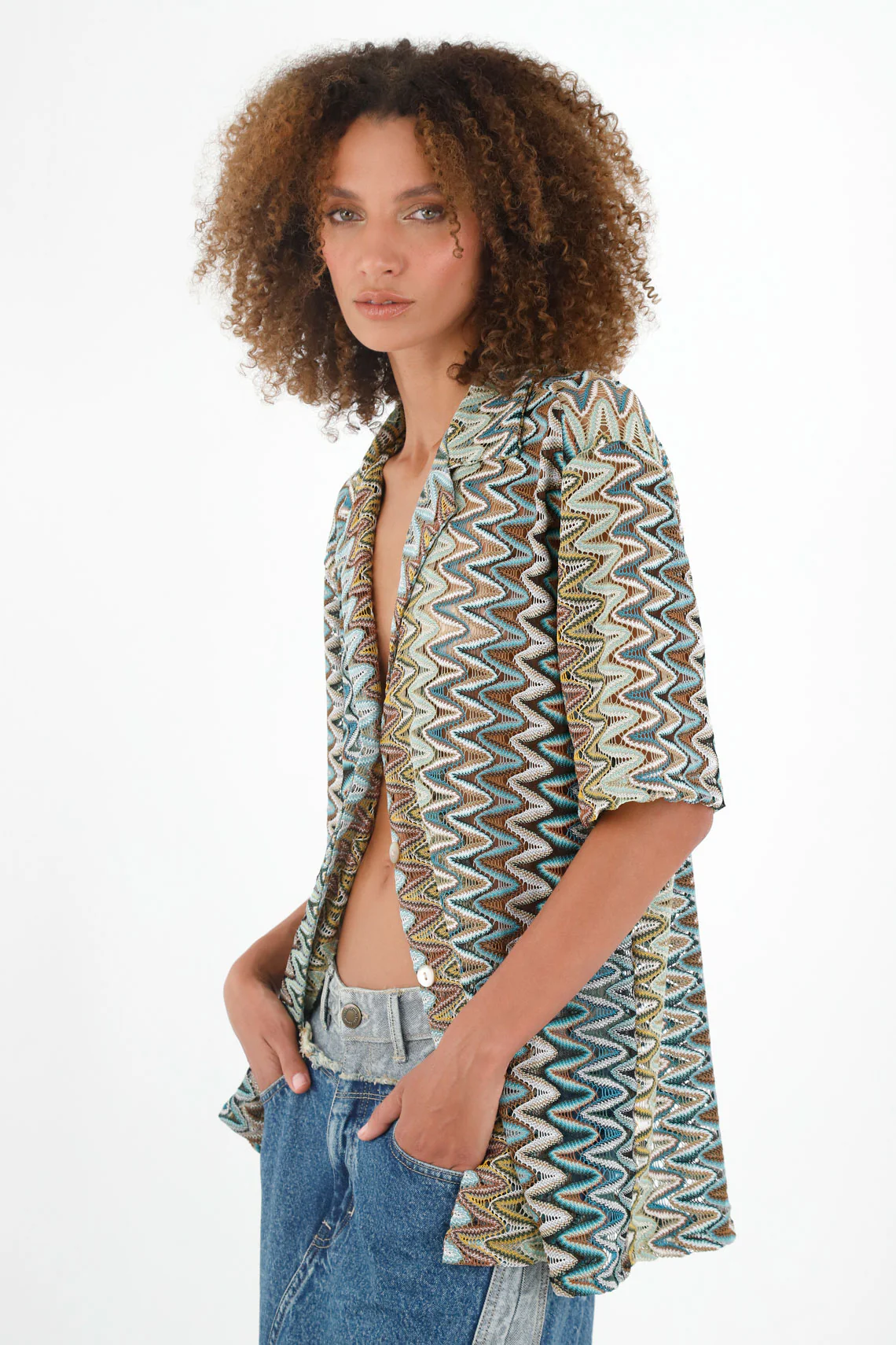 Women's Bowling Style Printed Shirt - Image 2