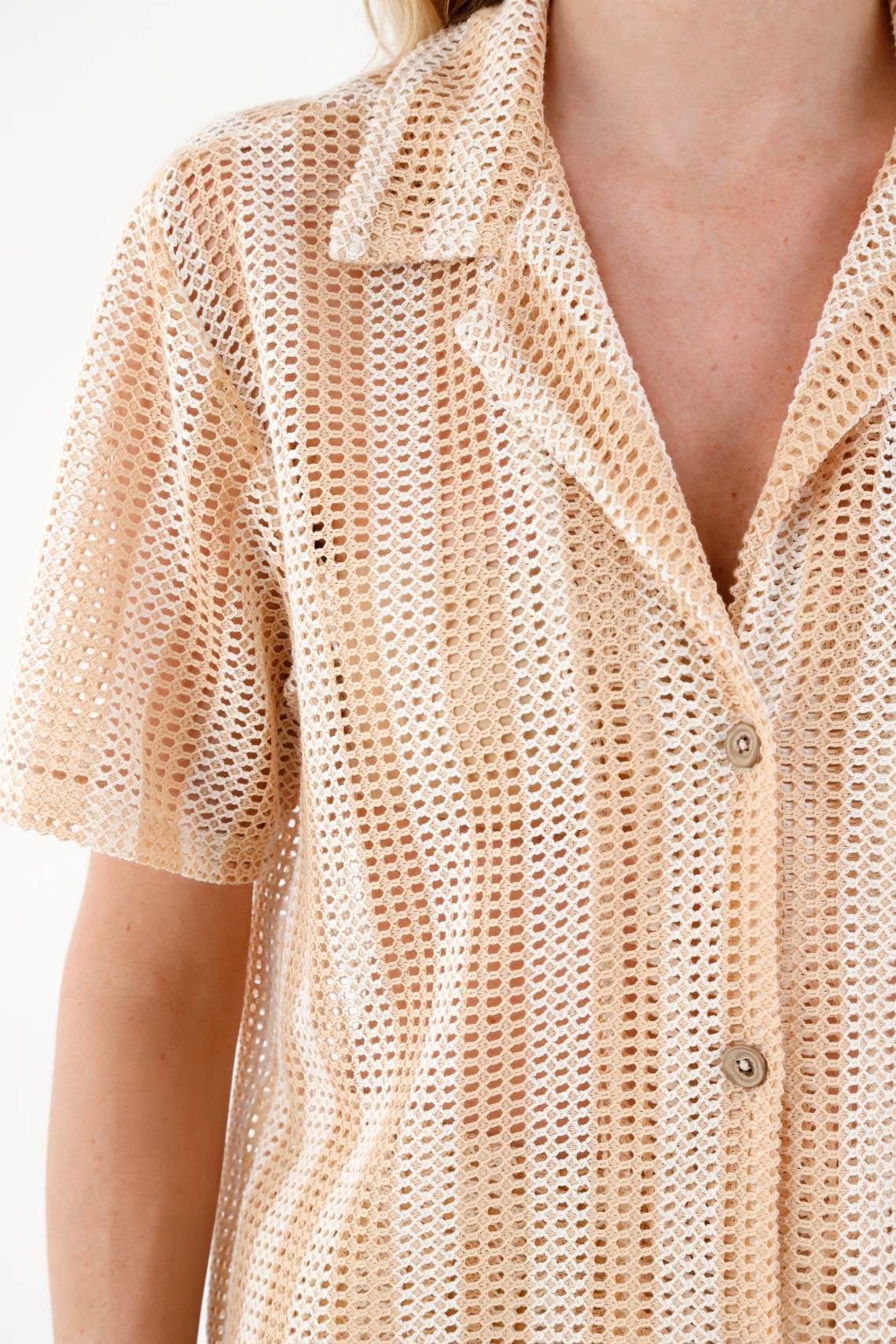 Women's Off-White Bowling Shirt - Image 3