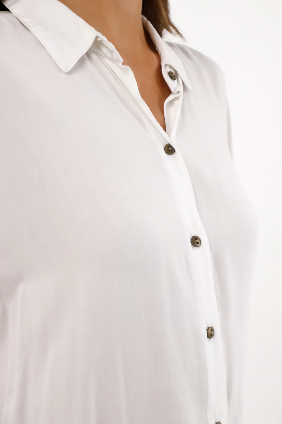 Women's White Long Sleeve Shirt - Image 5