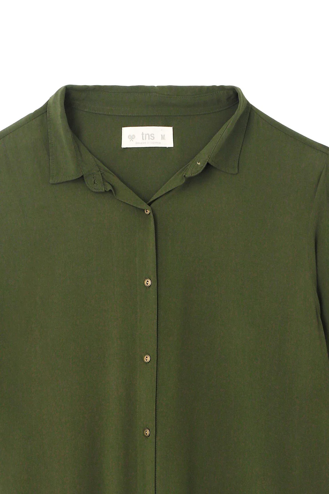 Women's Green Long Sleeve Shirt - Image 2