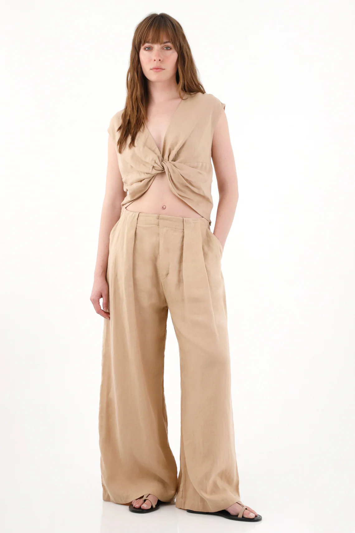 Women’s 100% Linen Loose-Fit Shirt - Image 4