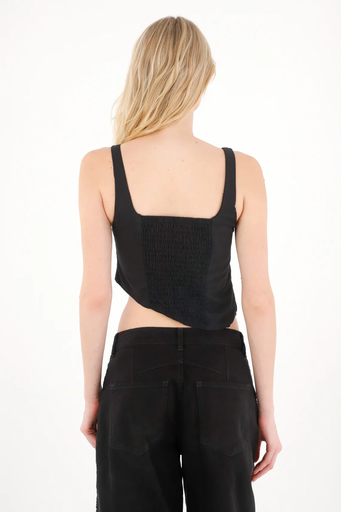 Women's Black Crop Top Shirt - Image 5