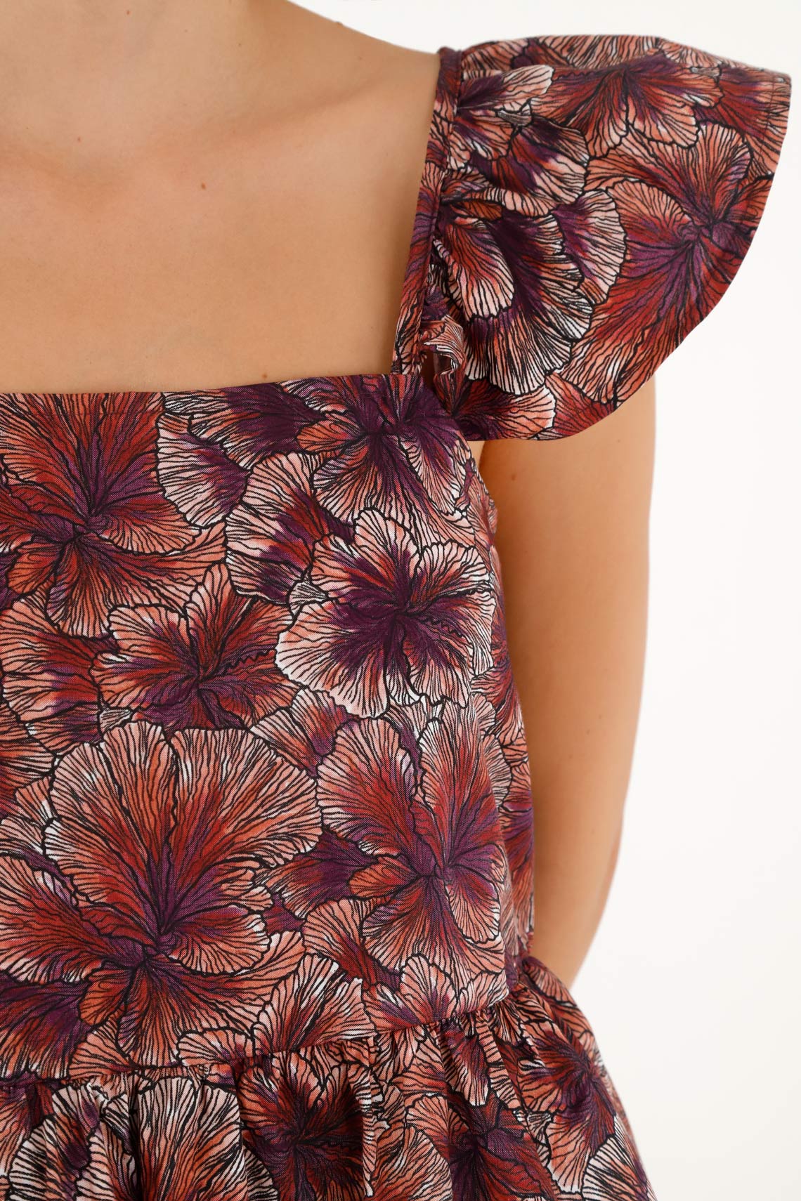 Women's Purple Strap Shirt - Image 3