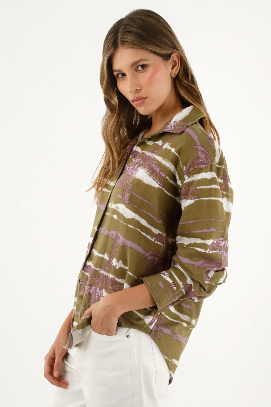 Women's Long Sleeve Printed Shirt - Image 2