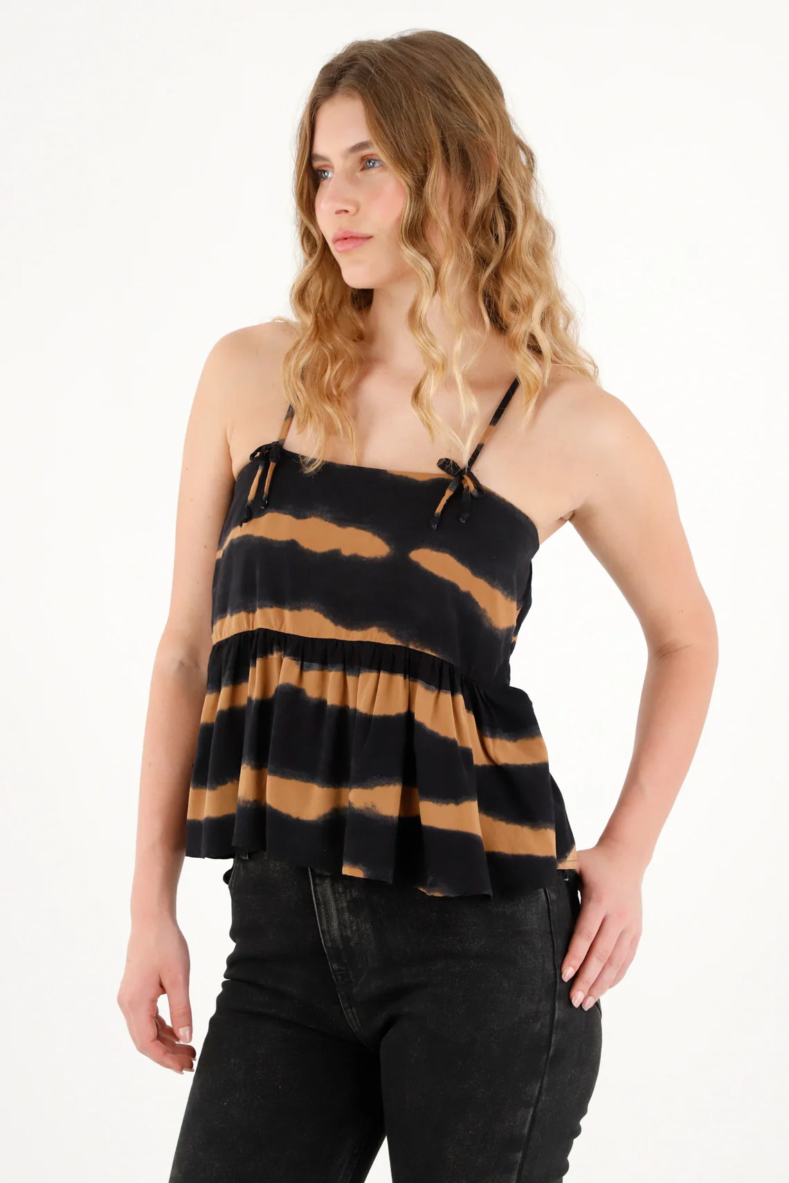 Women's Tie Dye Print Tank Top - Image 2