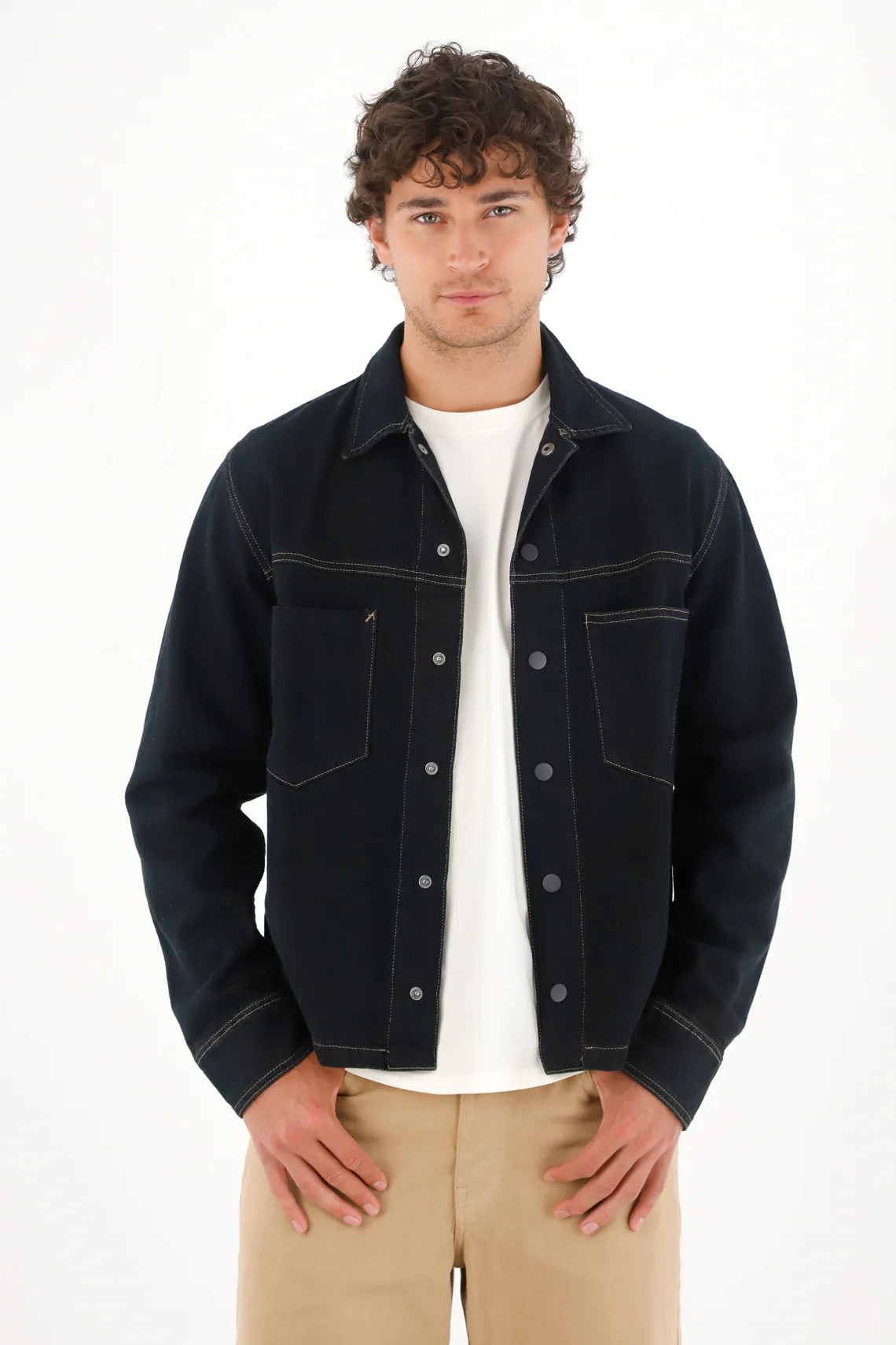 Blue Denim Jacket for Men - Image 3