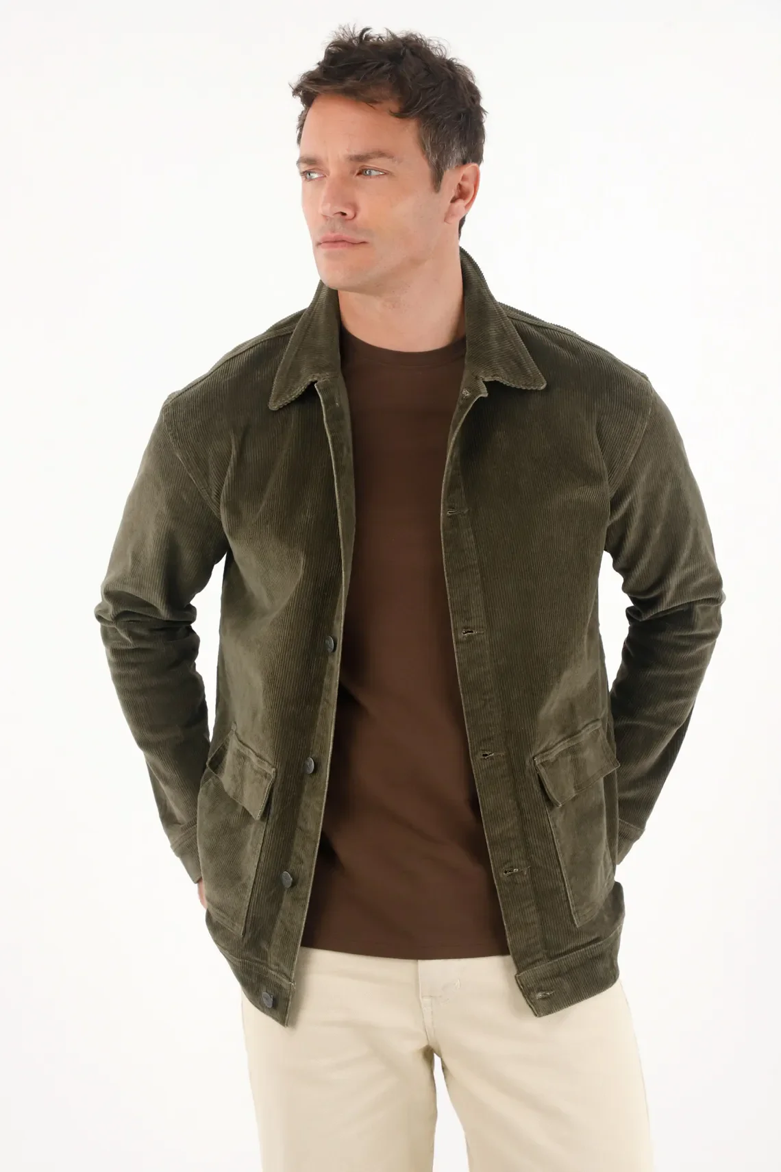 Classic Corduroy Coat in Brown for Men - Image 4
