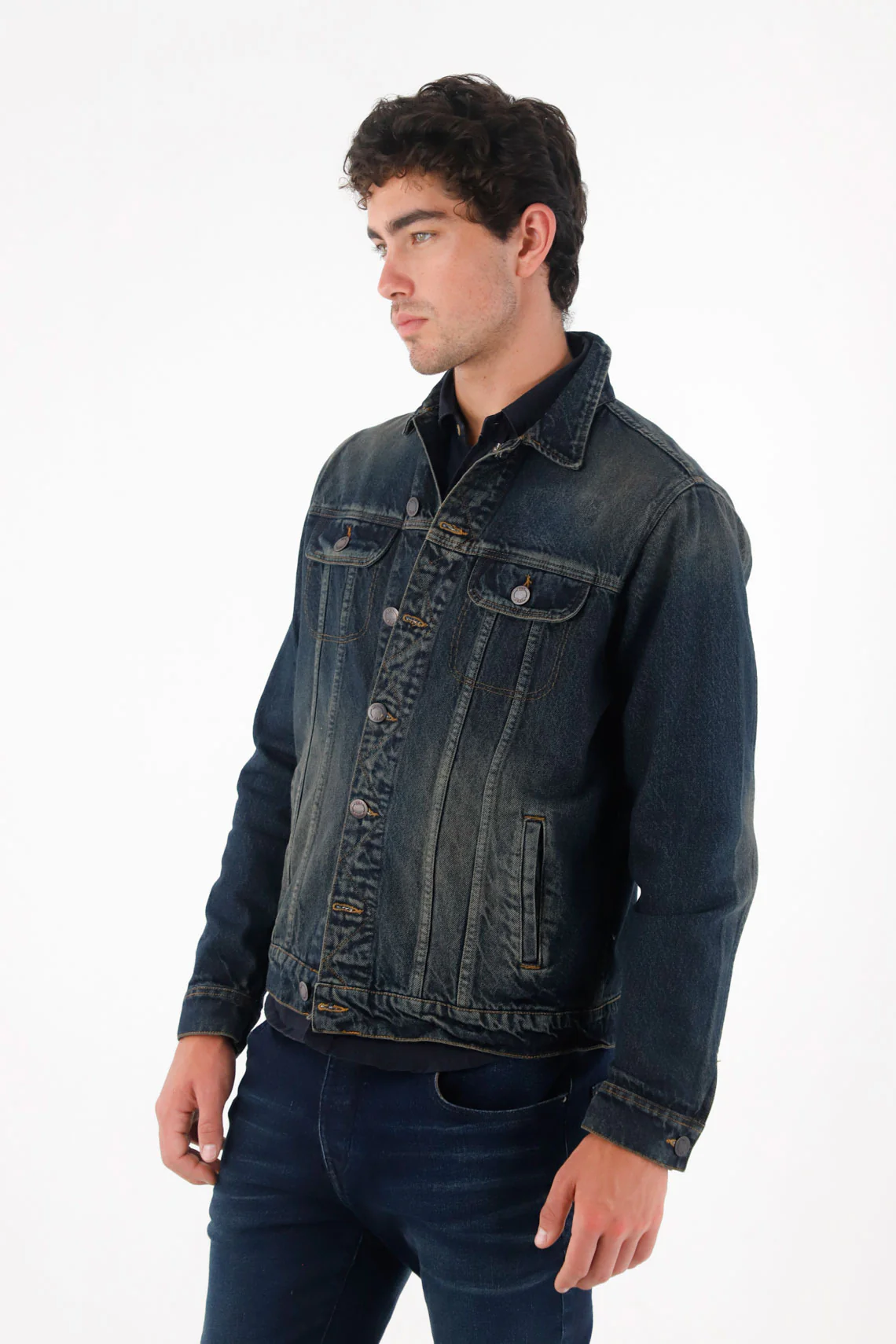 Printed Denim Jacket for Men - Image 4