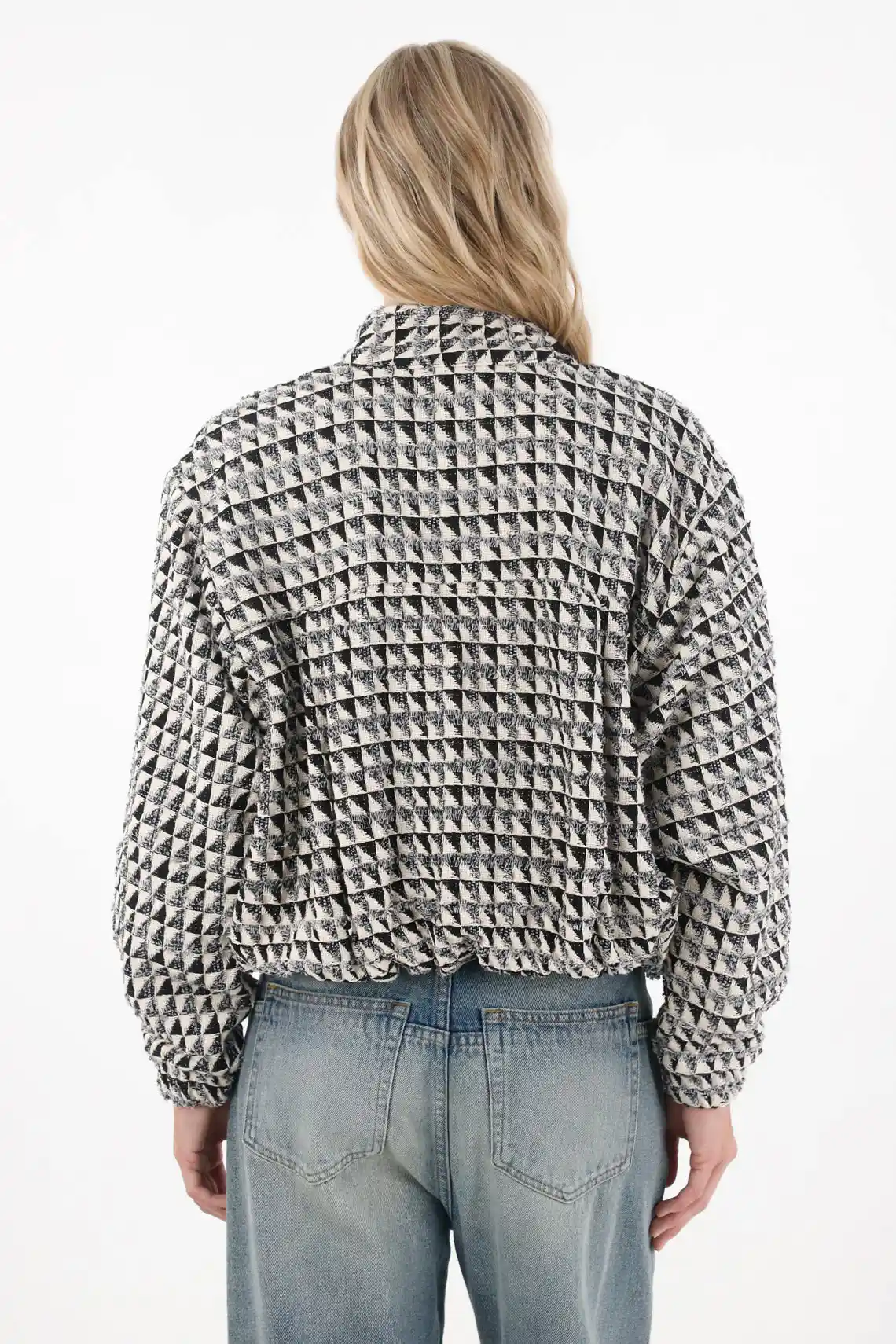 High Collar Bomber Jacket for Women - Image 4