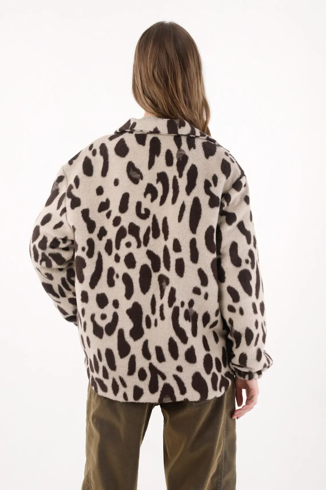 Textured Animal Print Jacket for Women - Image 4