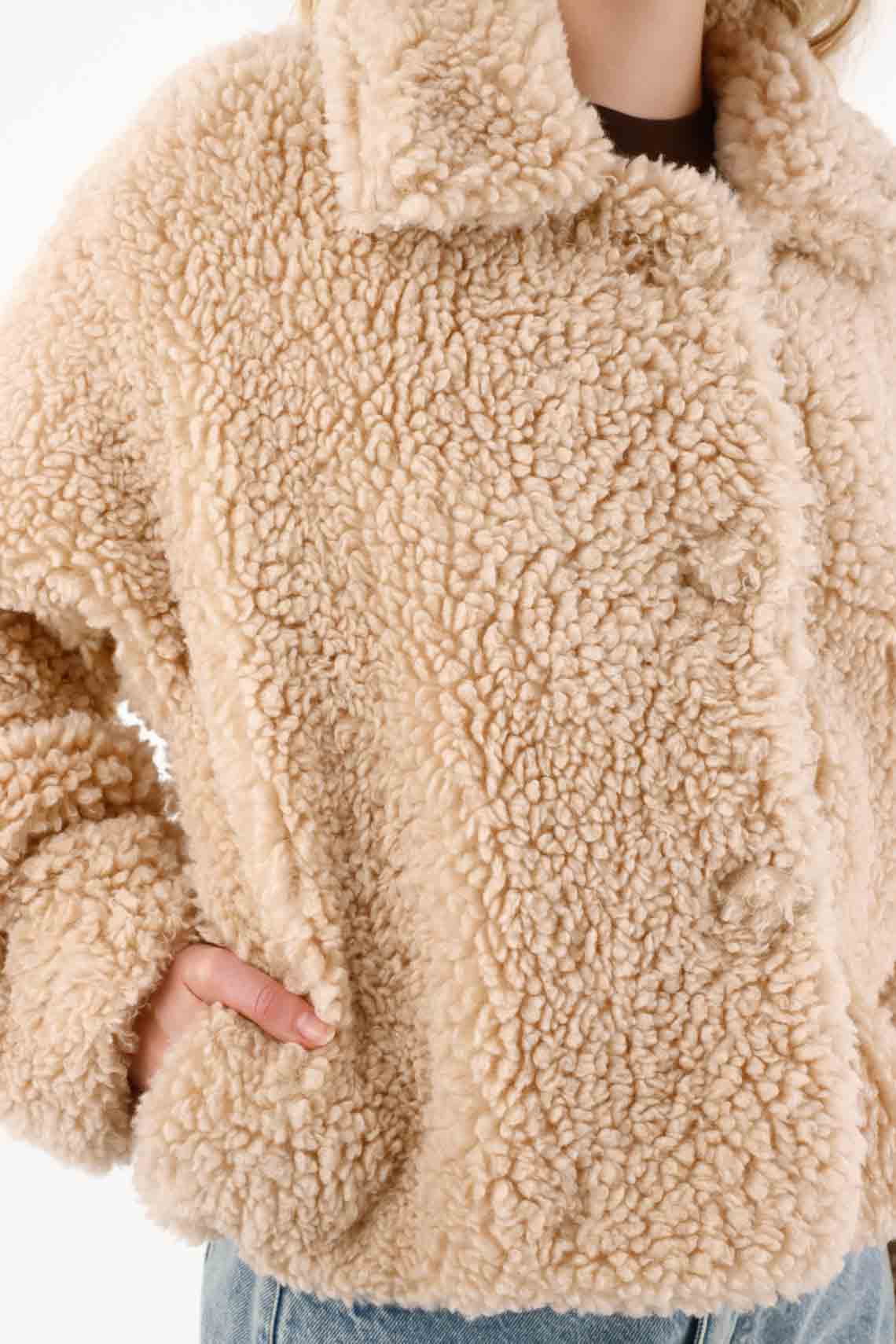 Off-White Fleece Jacket for Women - Image 4