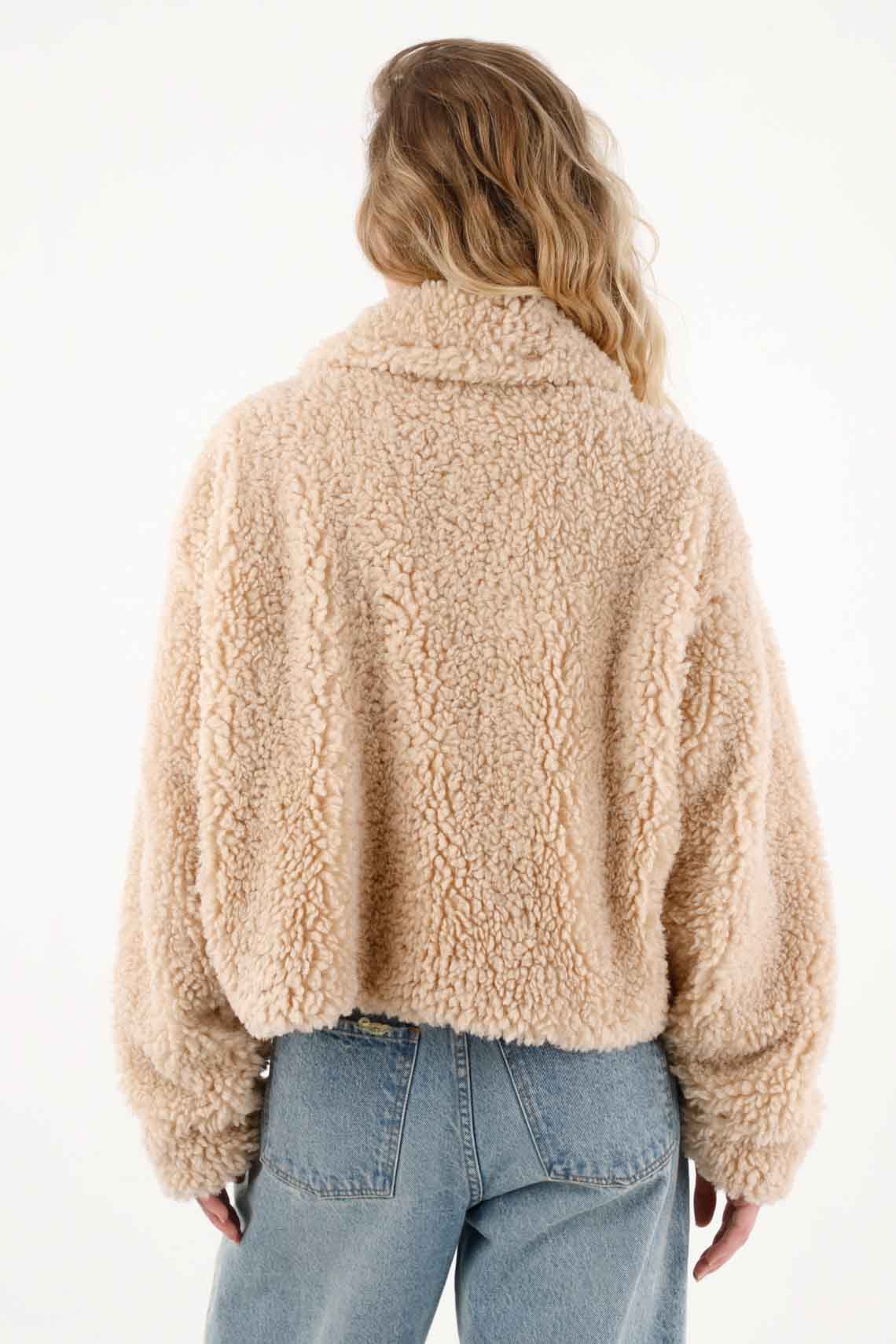 Off-White Fleece Jacket for Women - Image 5