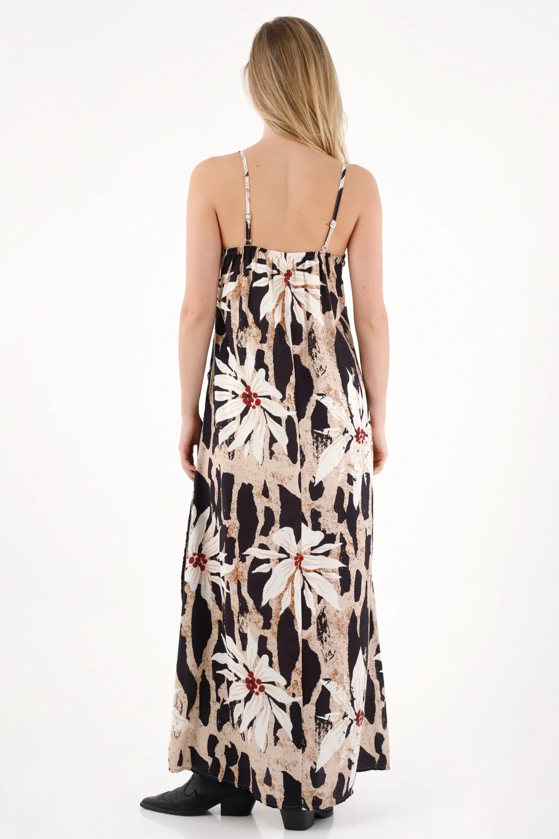 Long Floral Lace Dress for Women - Image 5