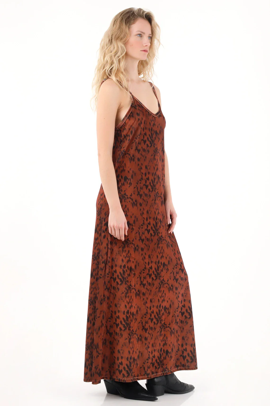 Long Animal Print Dress for Women - Image 3