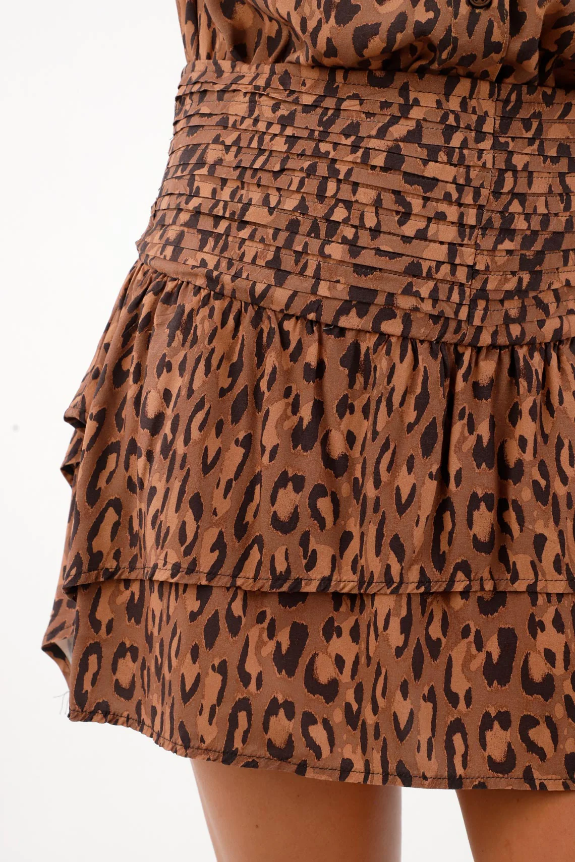 Multicolor Animal Print Short Skirt for Women - Image 3