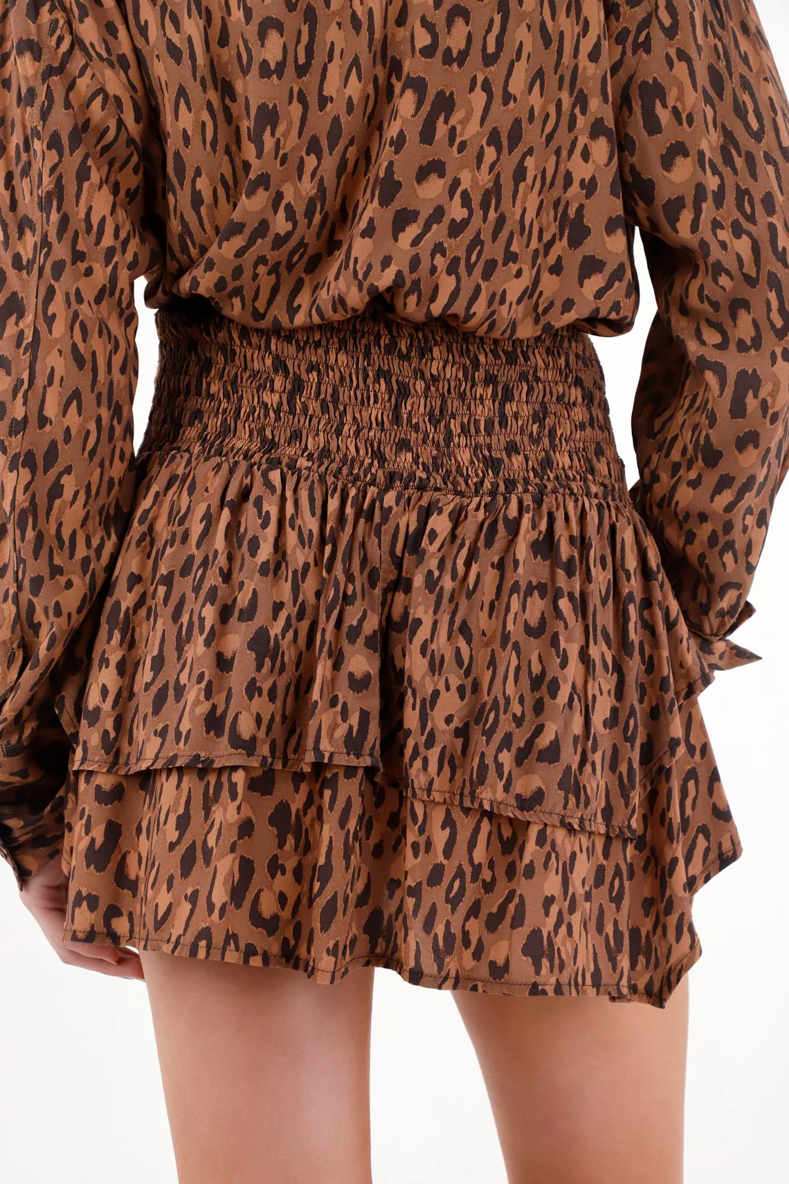 Multicolor Animal Print Short Skirt for Women - Image 4