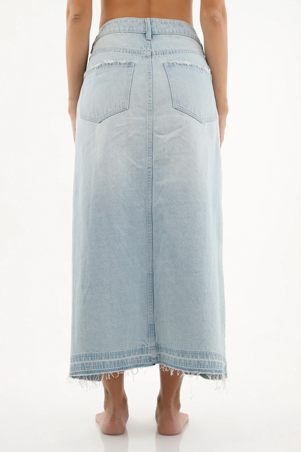 Women's Blue Denim Skirt - Image 4