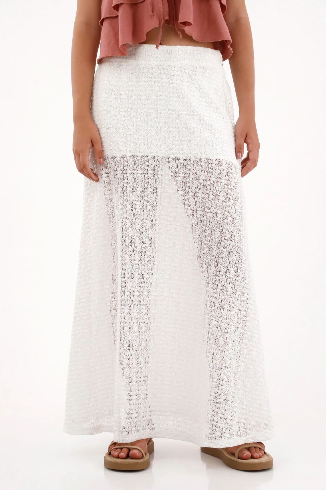 Long Crude Transparency Skirt for Women
