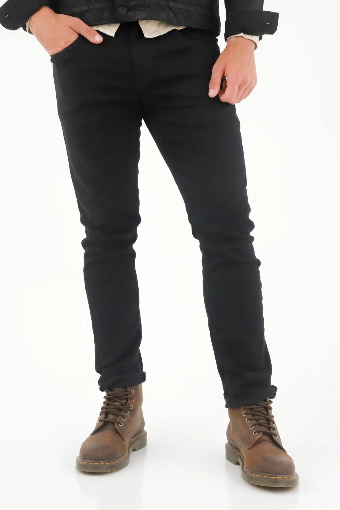 Classic Black Nudy Jeans for Men