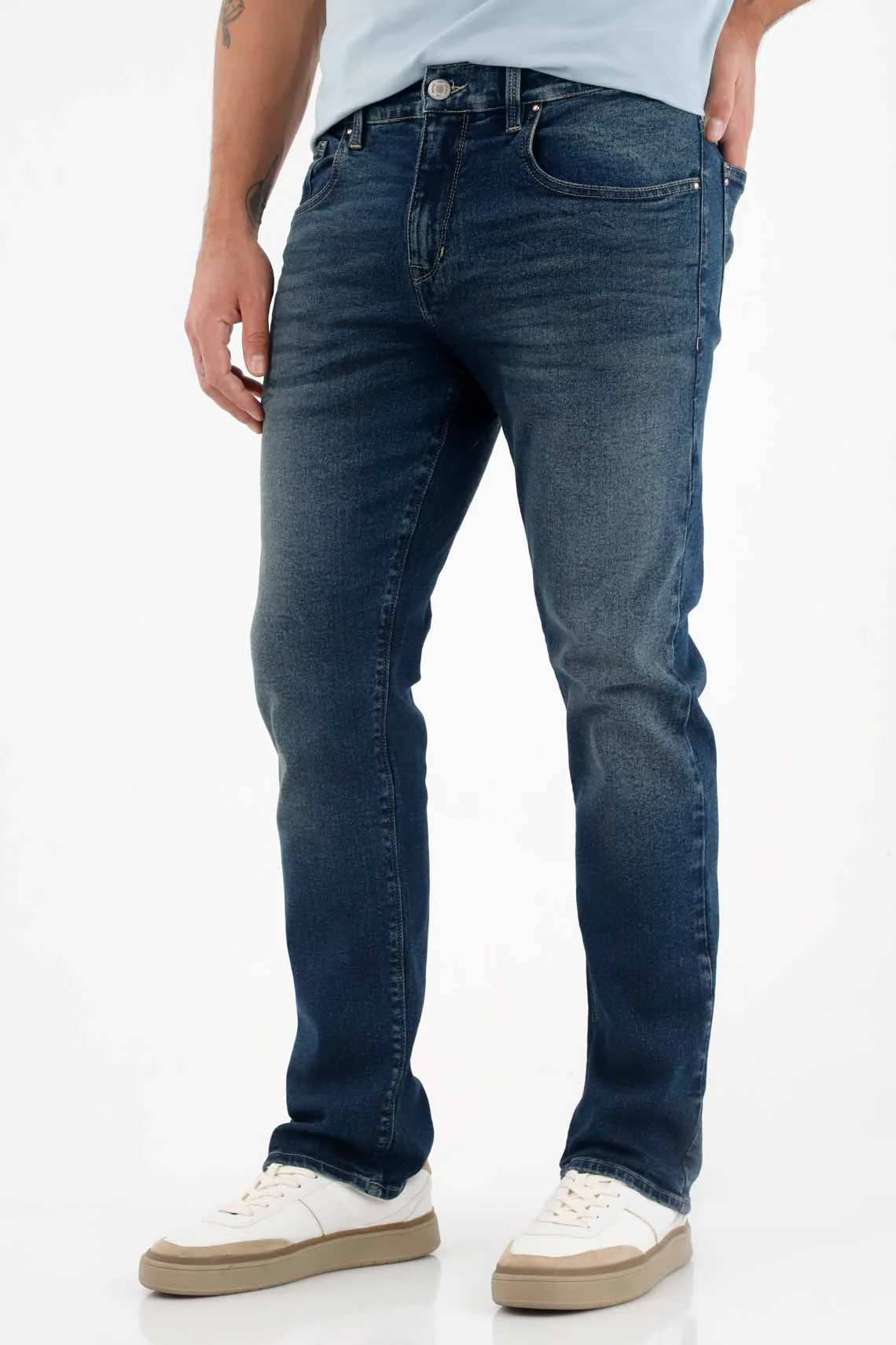 Mid Rise Straight Jeans in Blue for Men - Image 4