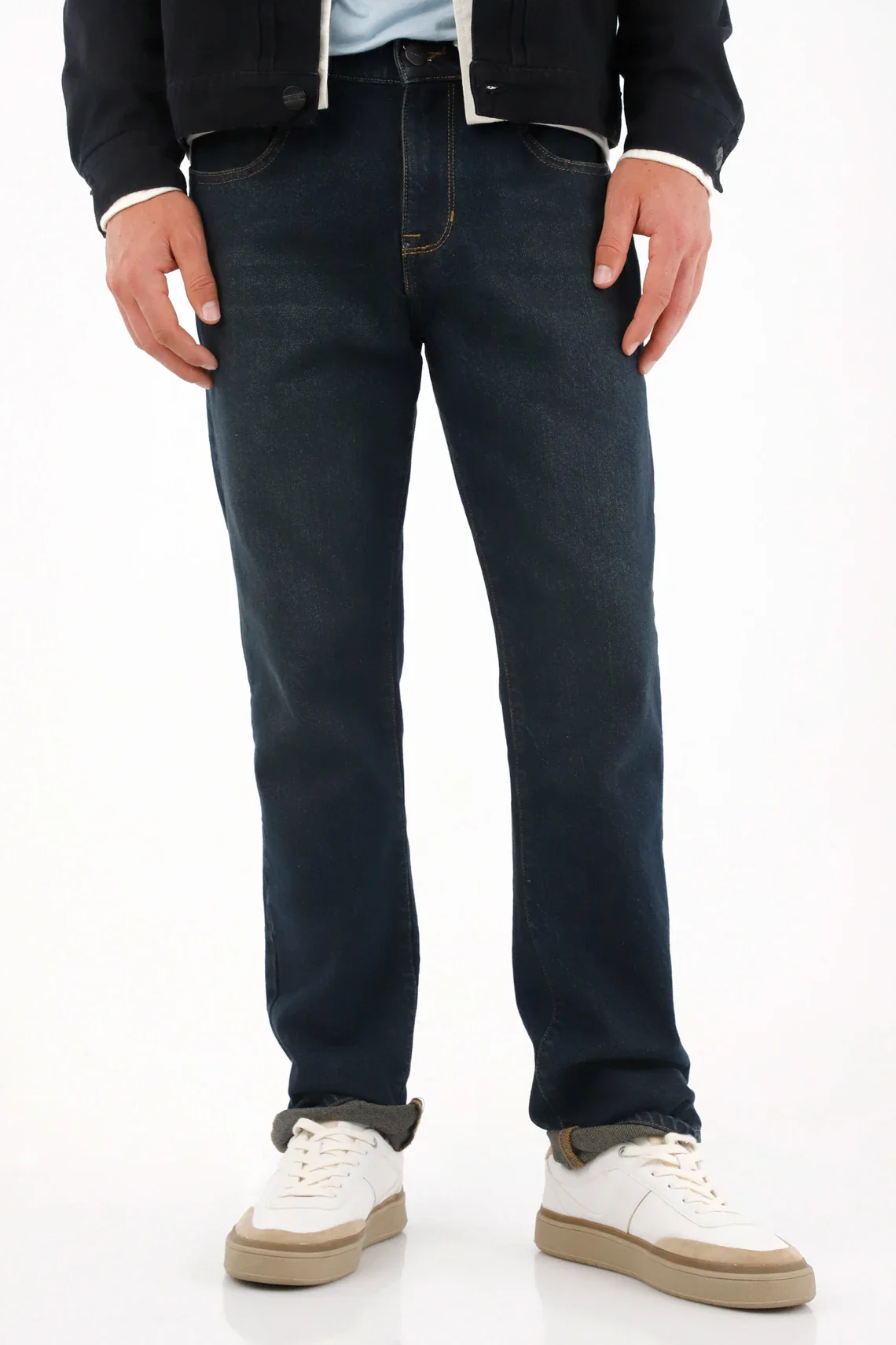 Medium Rise Straight Jeans in Blue for Men - Image 2