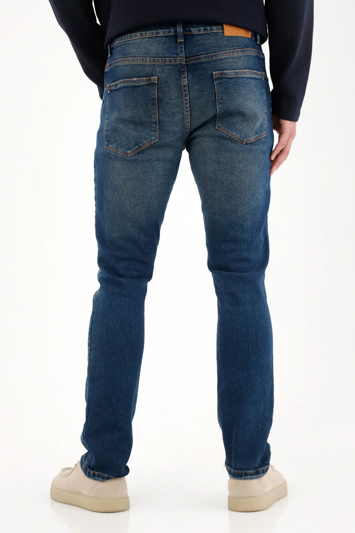 Men's Medium Rise Nudy Jeans with Embroidery - Image 2