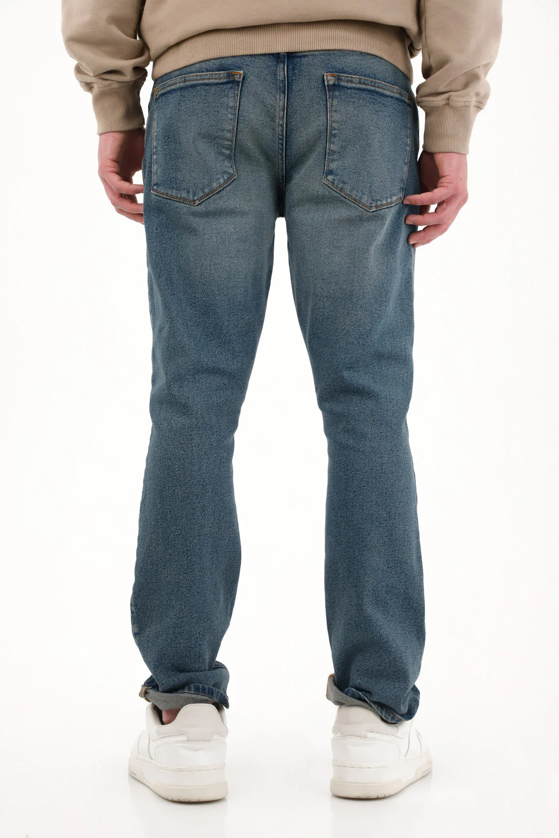 Mid-Rise Blue Nudy Jeans for Men - Image 2