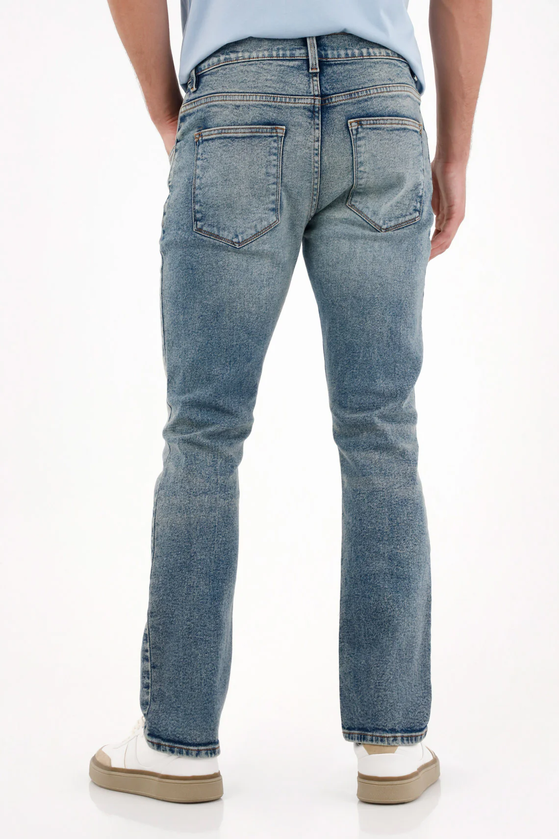 Men's Blue Mid-Rise Nudy Jeans - Image 2