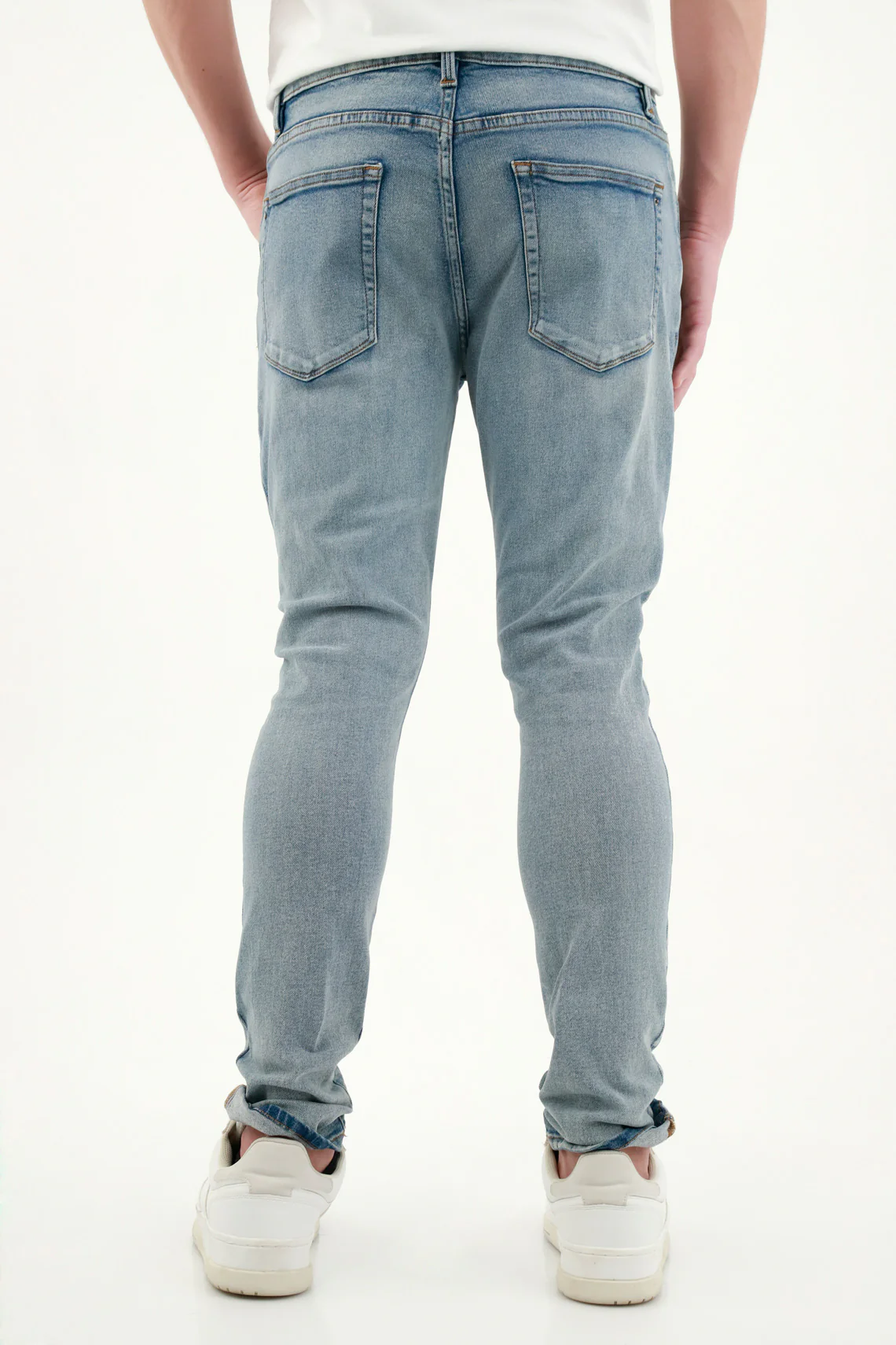 Men's Classic Blue Skinny Jeans - Image 4